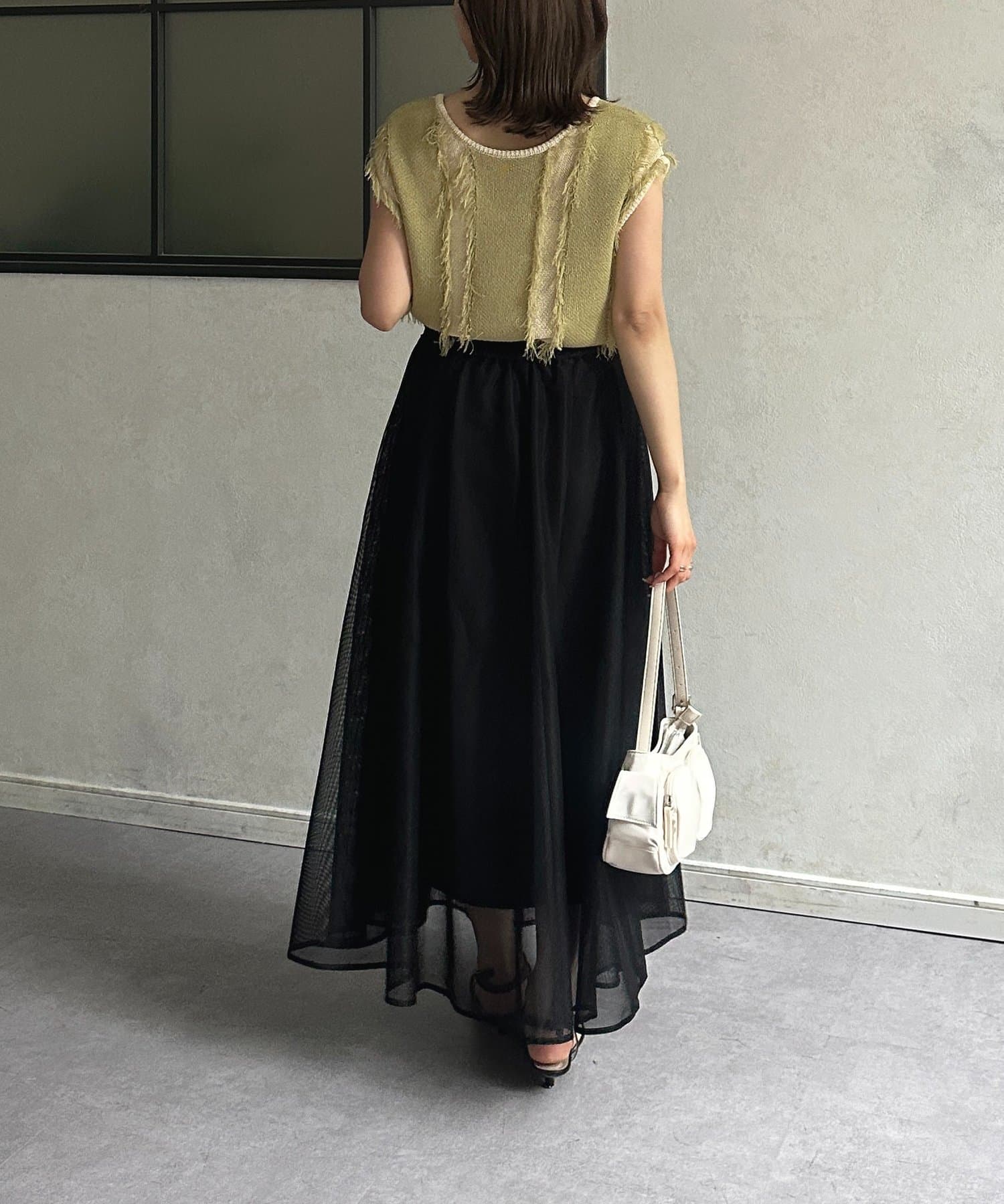 Thevon.(ゼヴォン) メッシュフレアスカート