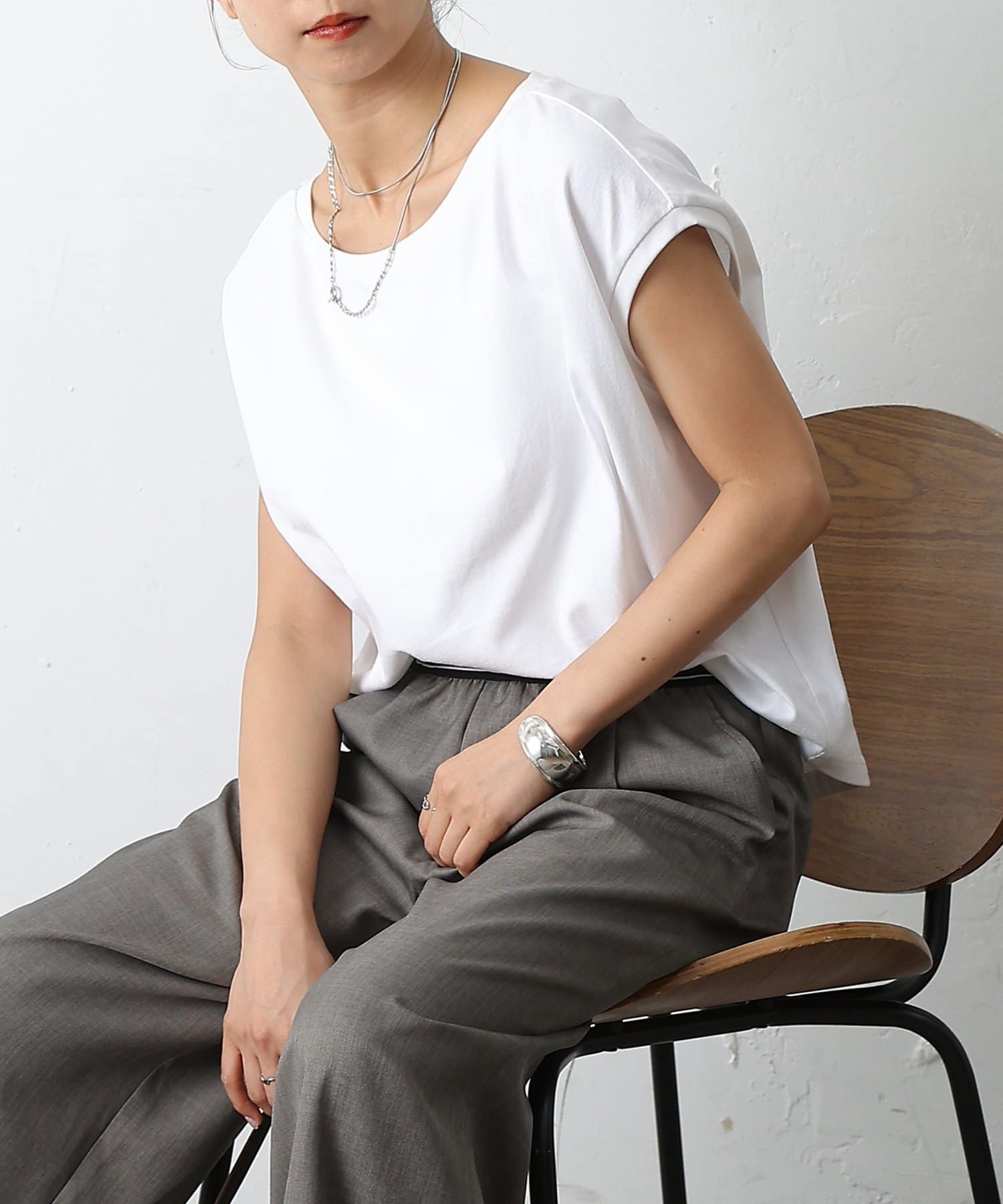 COLONY 2139(コロニー トゥーワンスリーナイン) 天竺フレンチスリーブプルオーバー