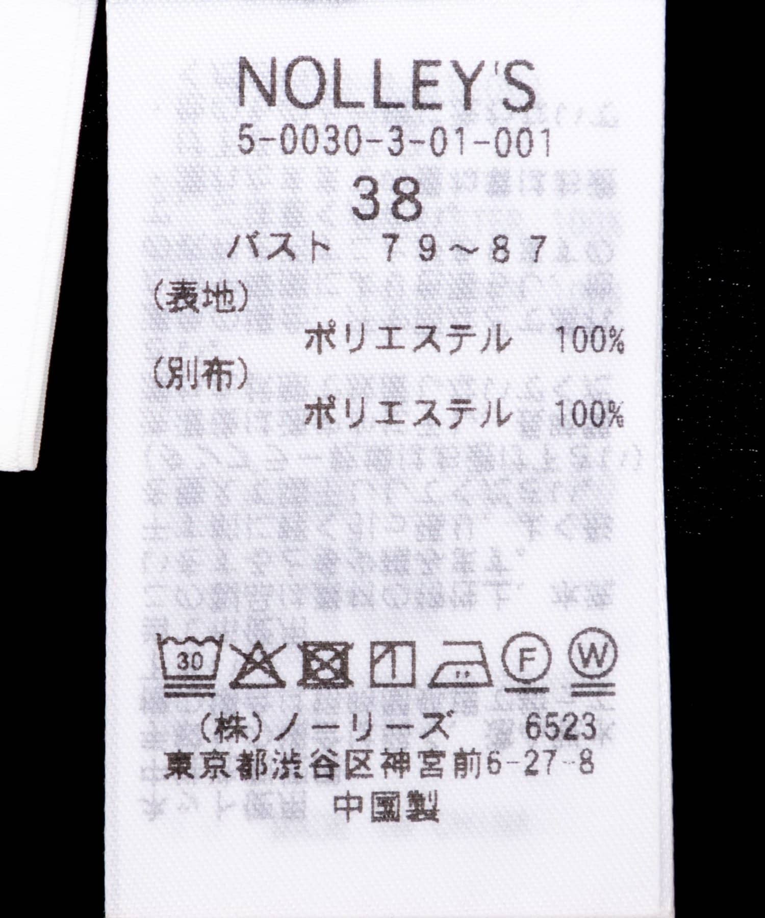 NOLLEY'S(ノーリーズ) バックサテンフレアスリーブブラウス