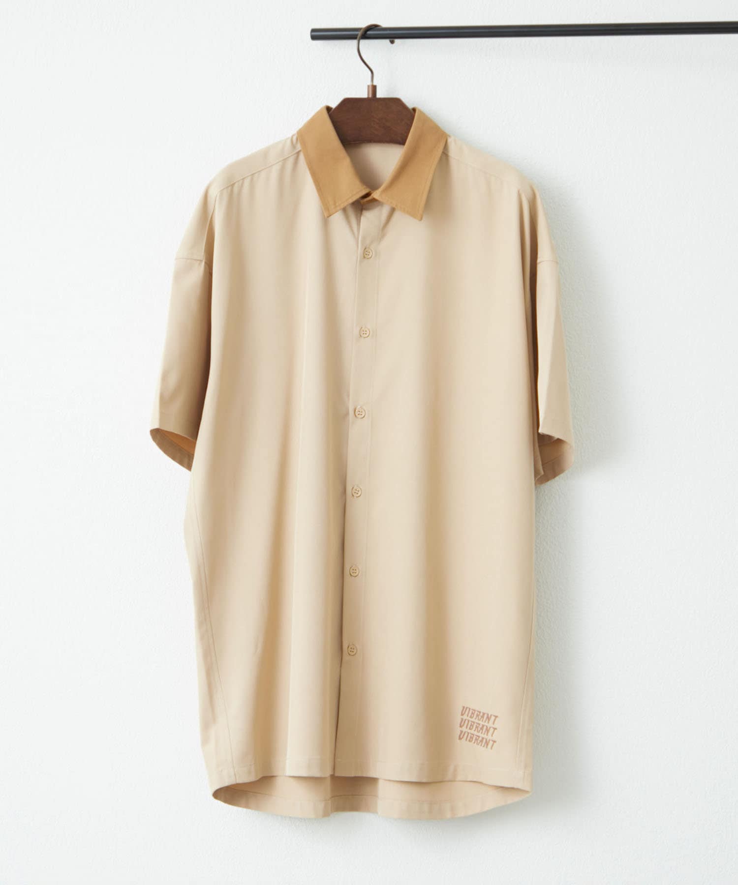 Remind me and forever(リマインドミーアンドフォーエバー) 【NUNIFE】襟異素材シャツ ユニセックス