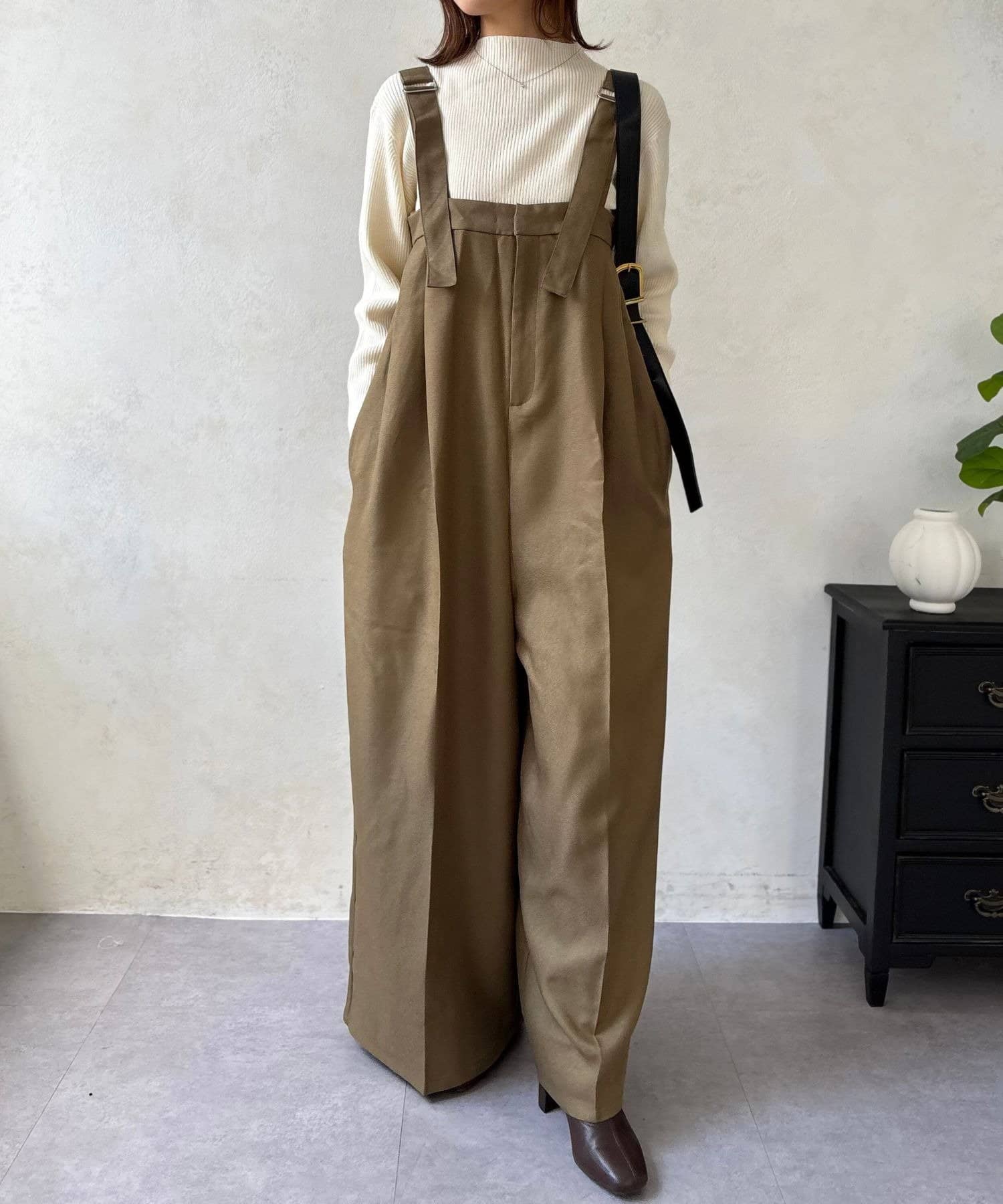 LOCUST(ローカスト) 【スタイルアップ】ツイルベルトサロペット