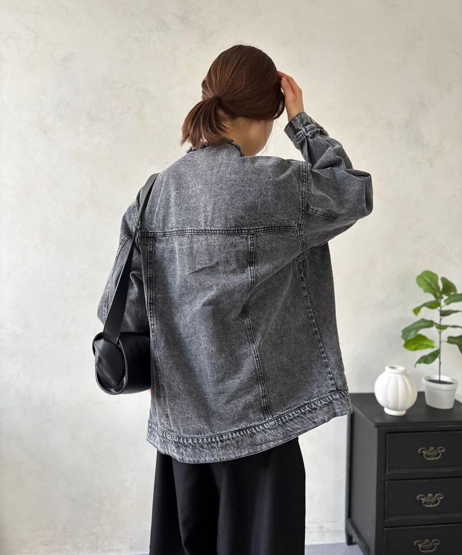 LOCUST(ローカスト) 【体型カバー】ノーカラービッグGジャン