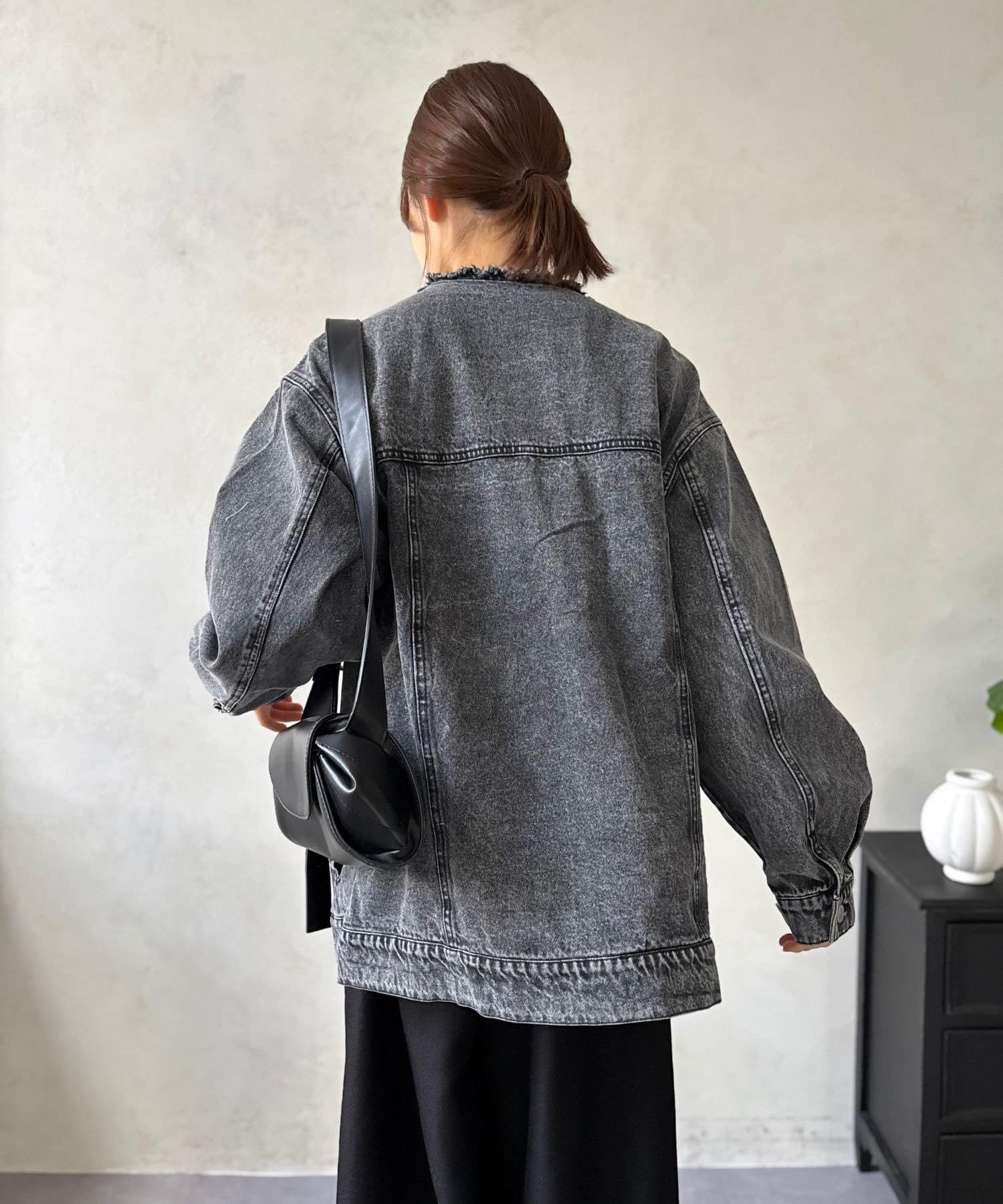 LOCUST(ローカスト) 【体型カバー】ノーカラービッグGジャン