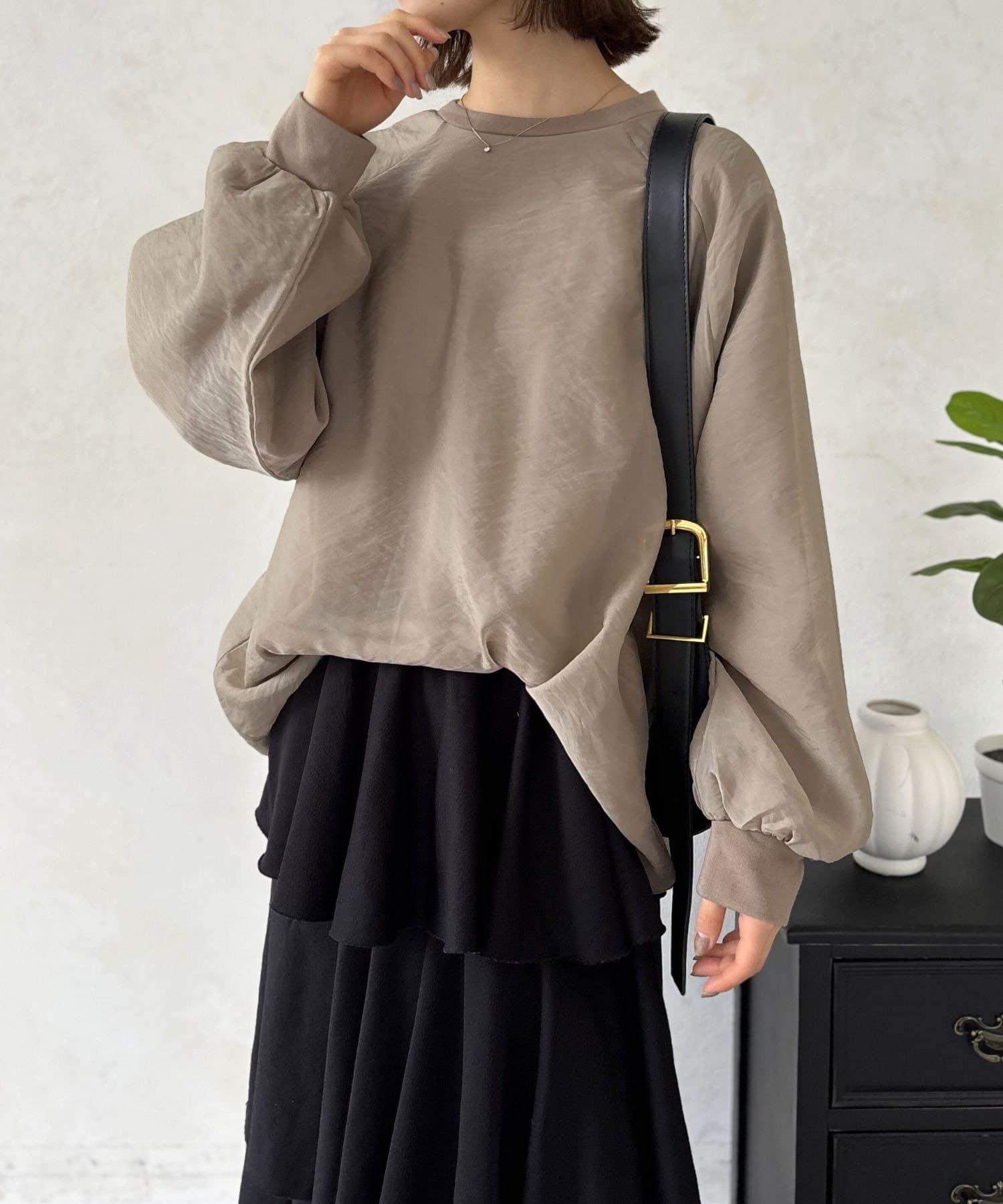 LOCUST(ローカスト) 【大人かわいい】オーガンジー重ねトップス