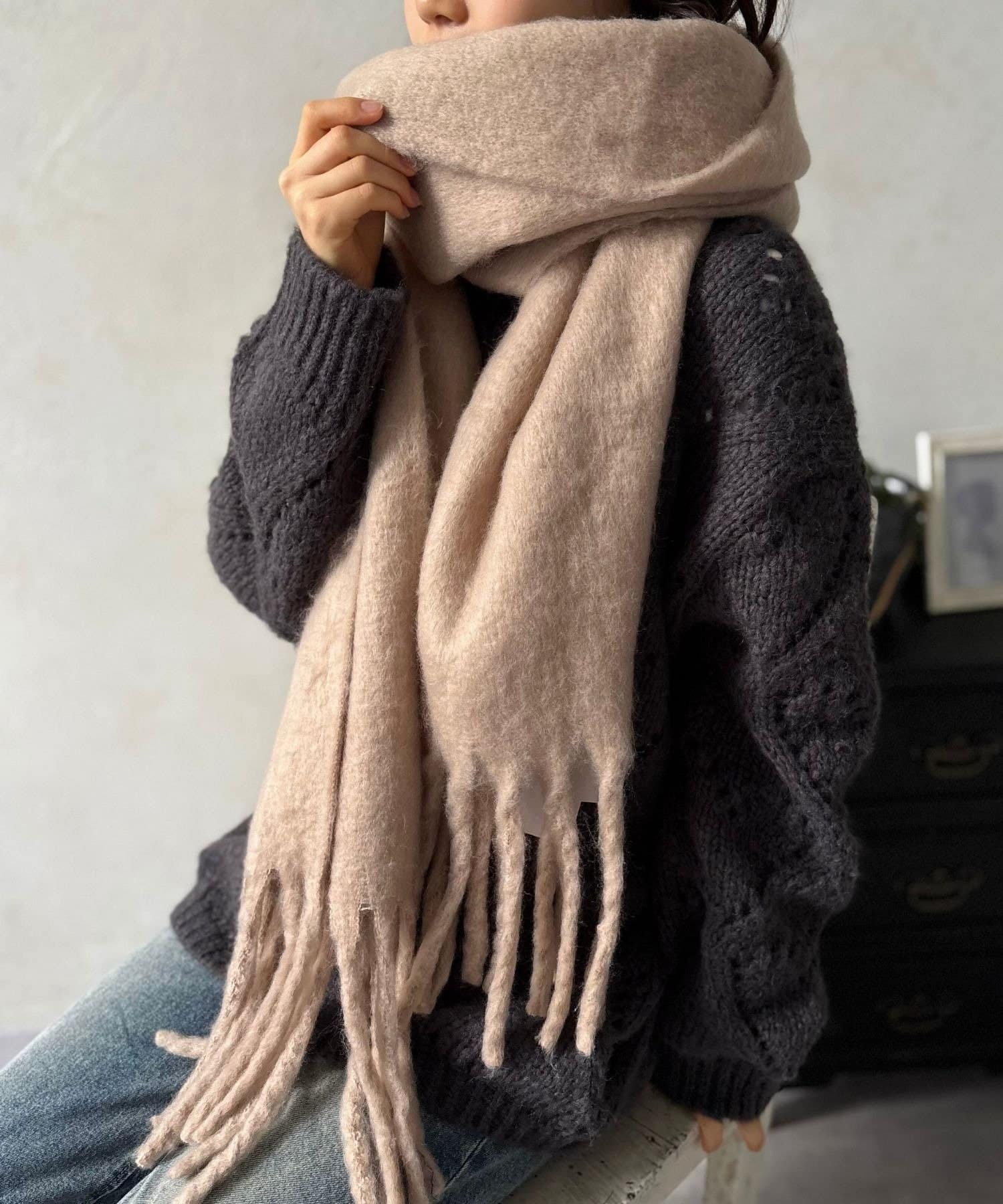 LOCUST(ローカスト) 【5色展開】無地マフラー