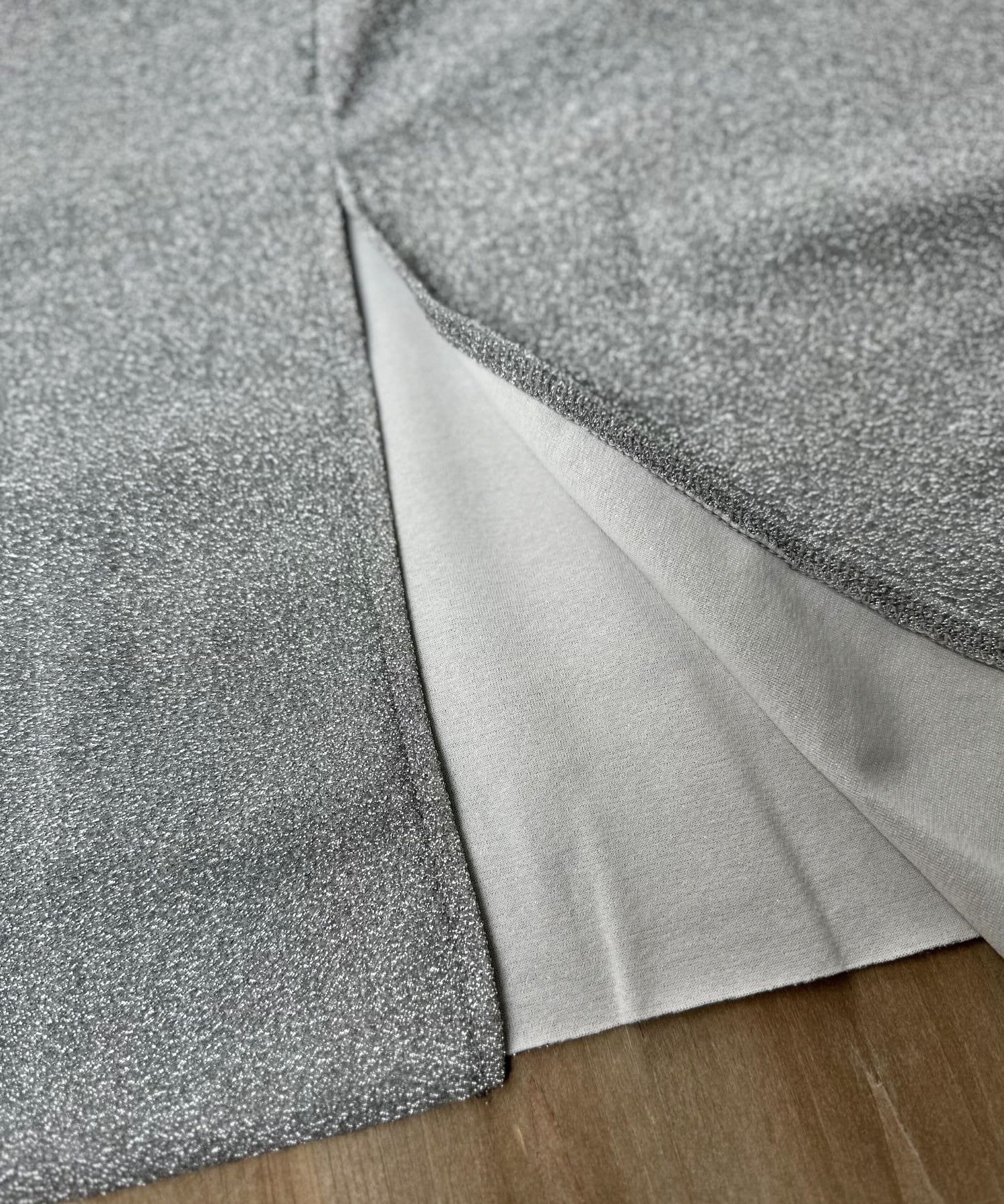 LOCUST(ローカスト) 【上品見え】ラメダブルニットスカート