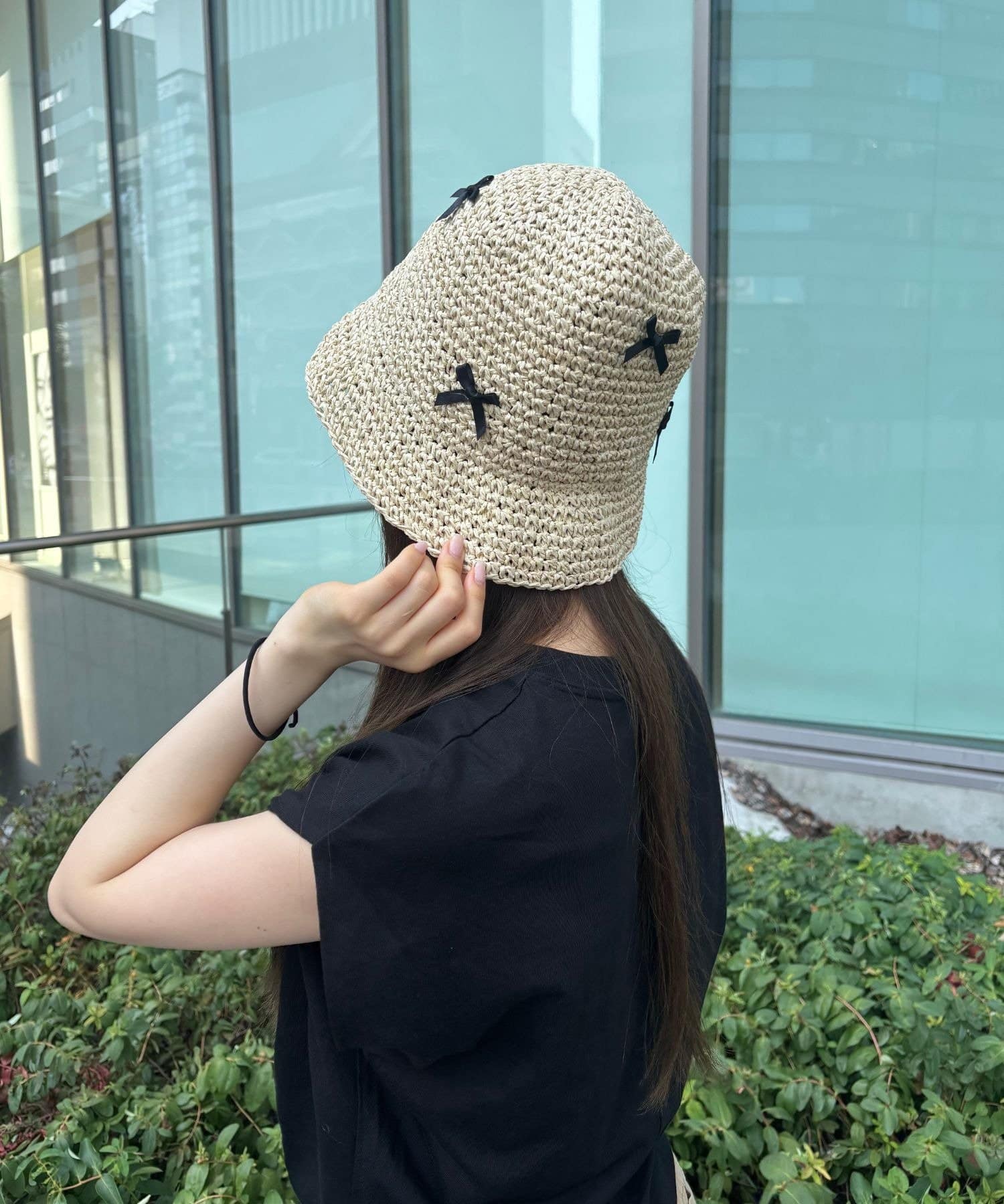 LOCUST(ローカスト) 雑材リボンHAT