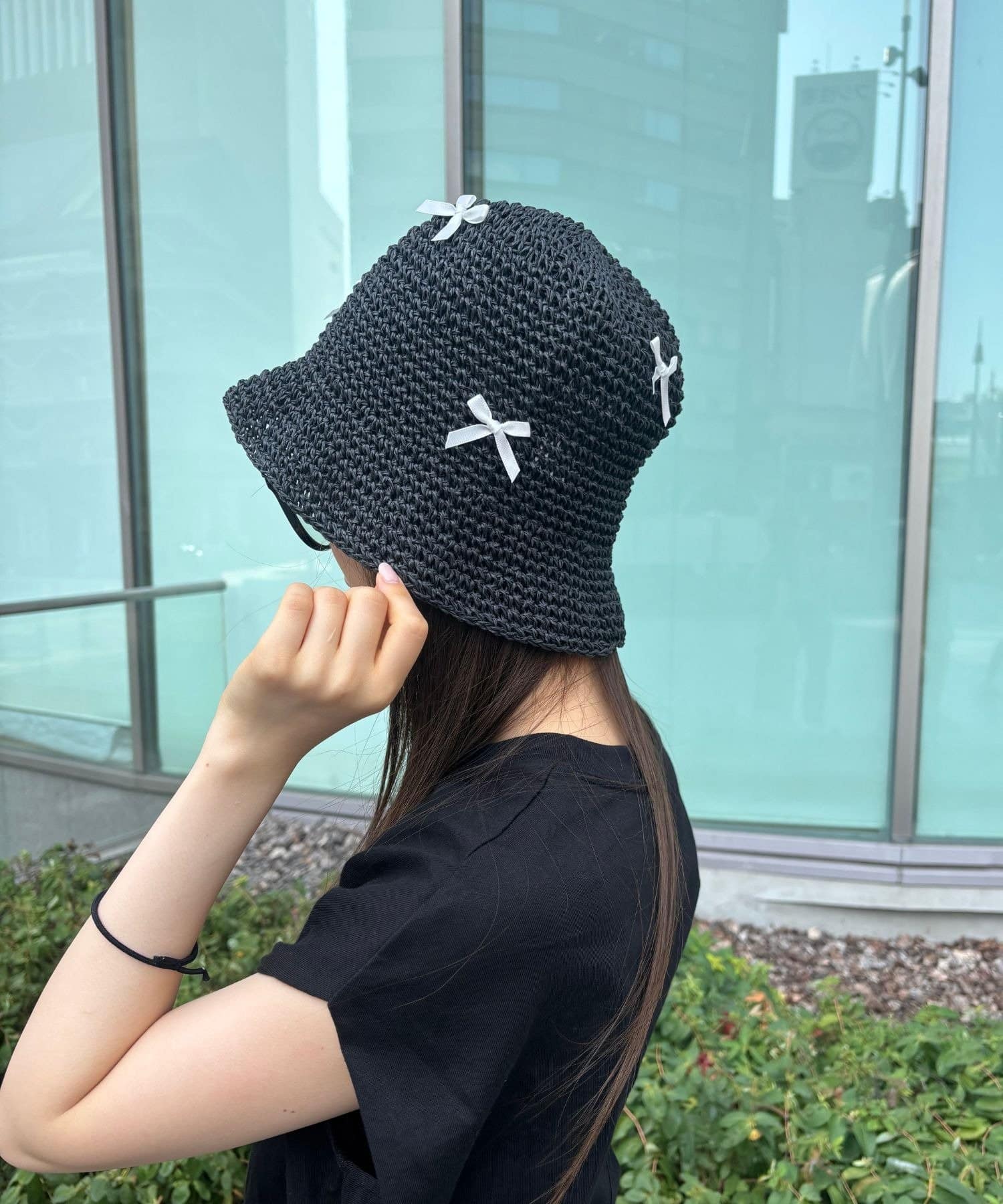 LOCUST(ローカスト) 雑材リボンHAT