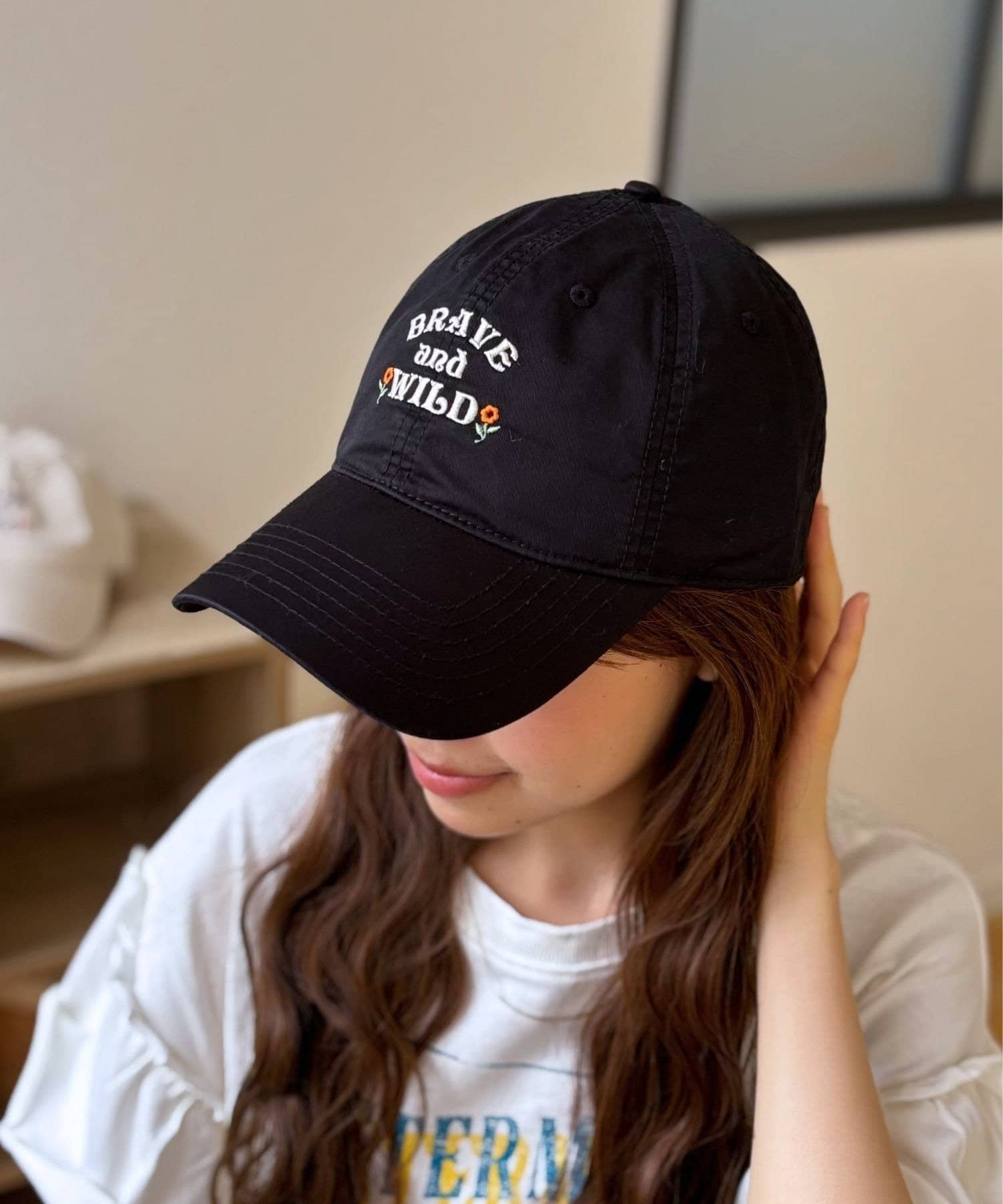 オーダー品（花束、帽子） デイジー刺繍キャップ[dd254] | レディースファッション通販の