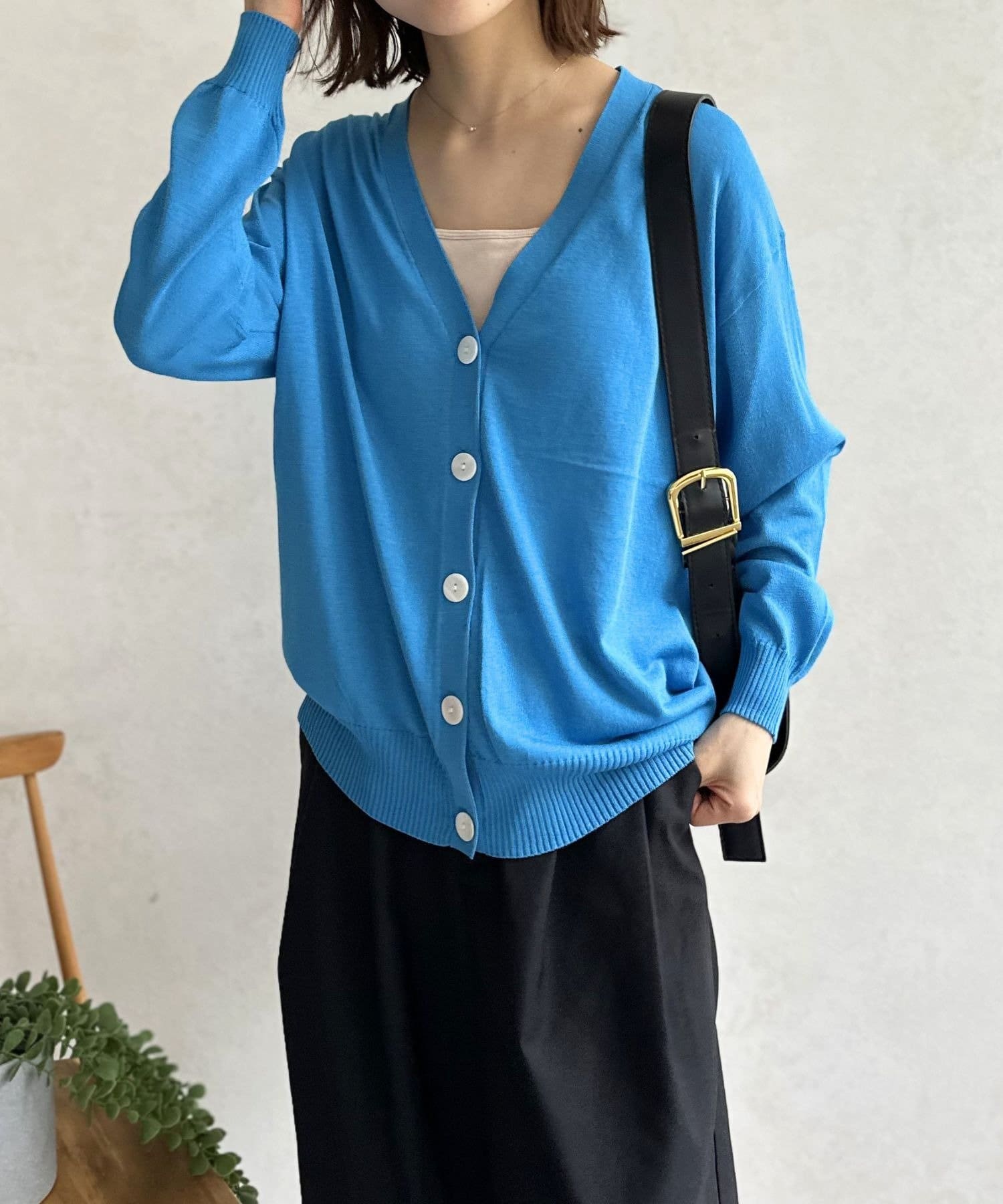 LOCUST(ローカスト) 【WEB限定】【UVカット】Vネックカーディガン