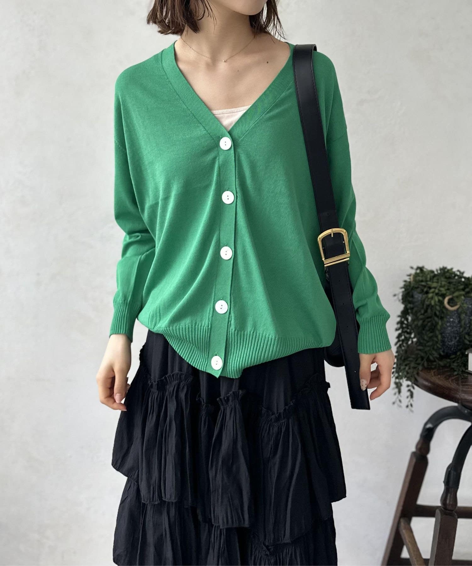 LOCUST(ローカスト) 【WEB限定】【UVカット】Vネックカーディガン