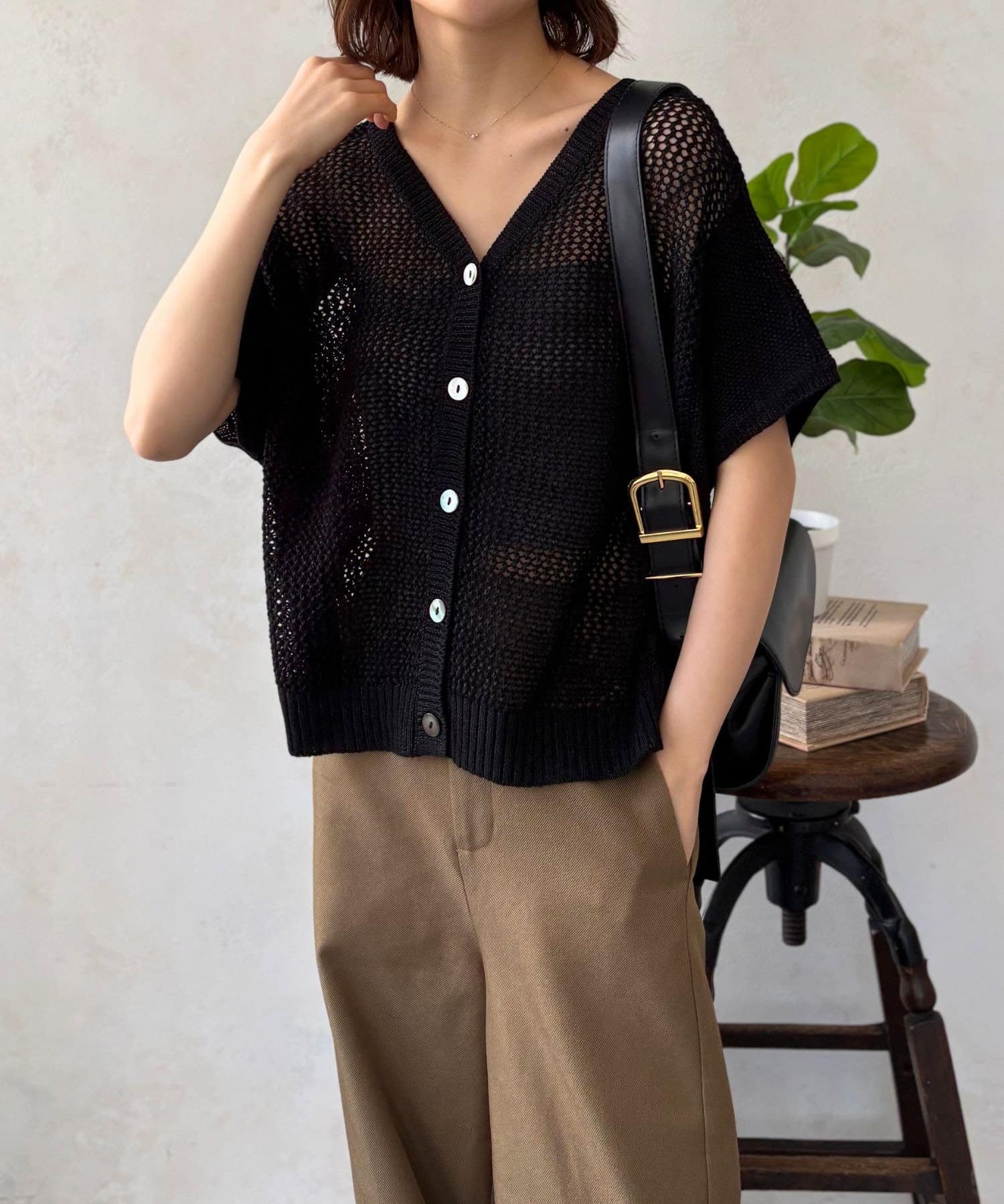 LOCUST(ローカスト) 【2WAY】メッシュカーディガン