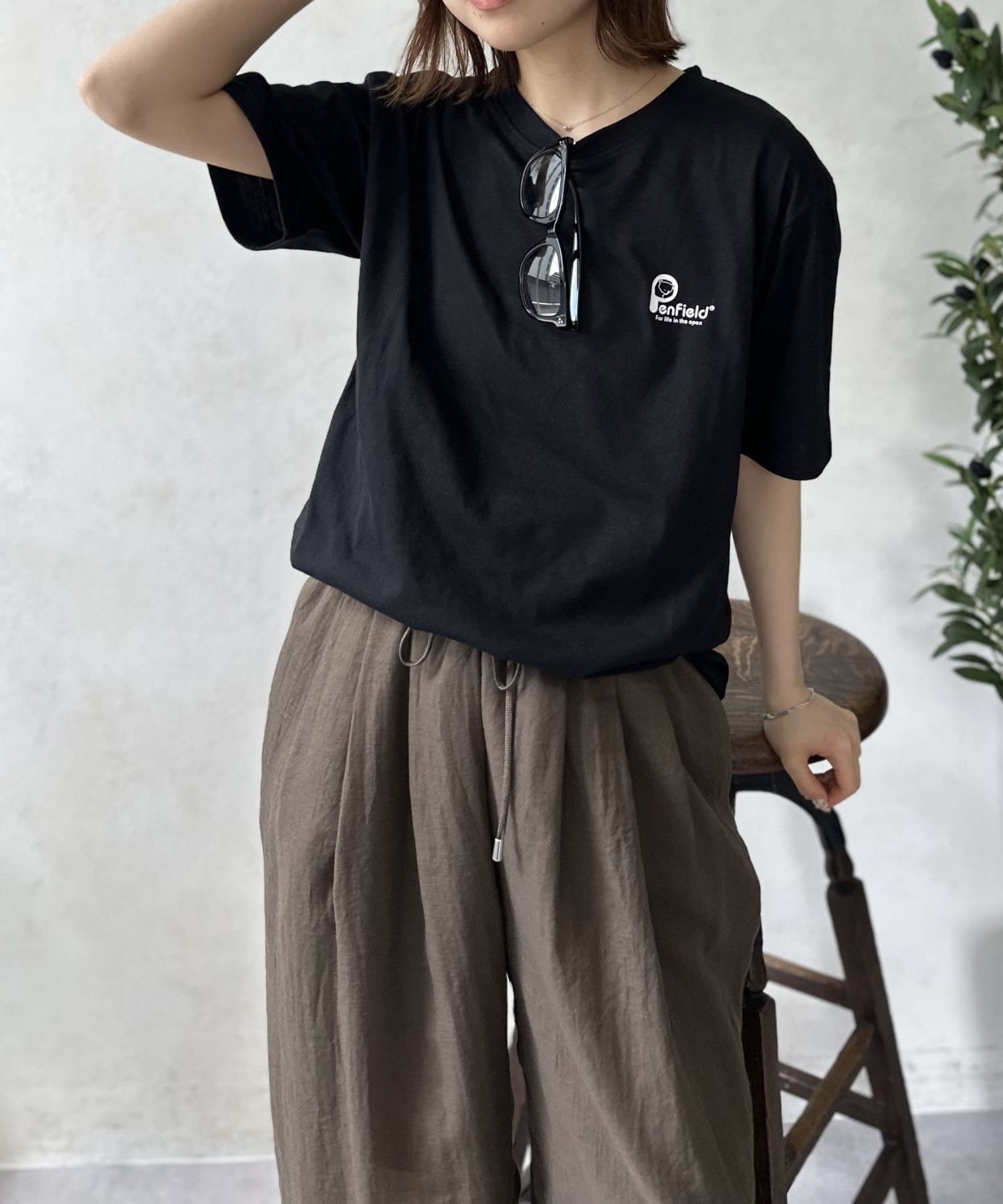 LOCUST(ローカスト) 【ユニセックス】【PENFIELD】 防蚊スクエアロゴT