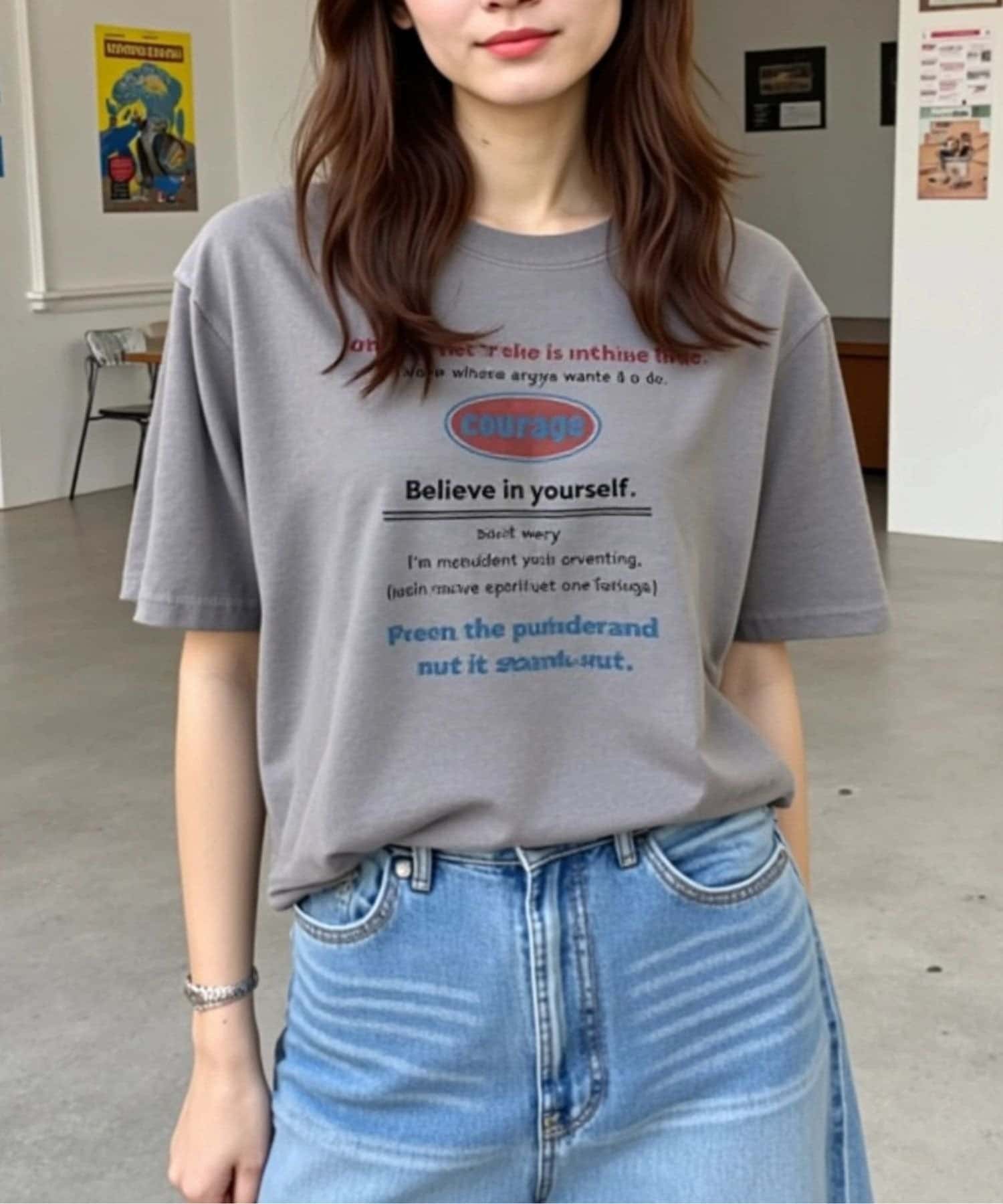 LOCUST(ローカスト) ピグメントプリントTシャツ