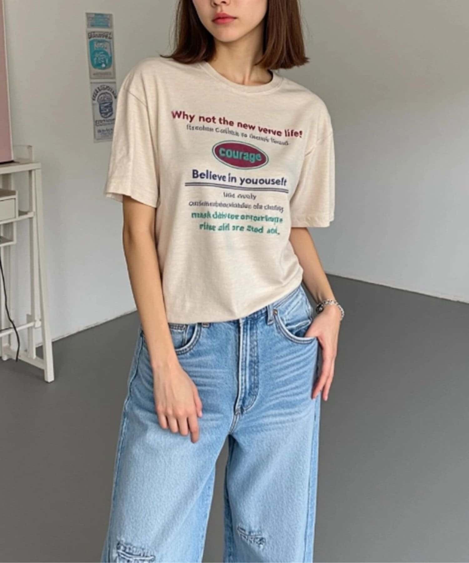 LOCUST(ローカスト) ピグメントプリントTシャツ