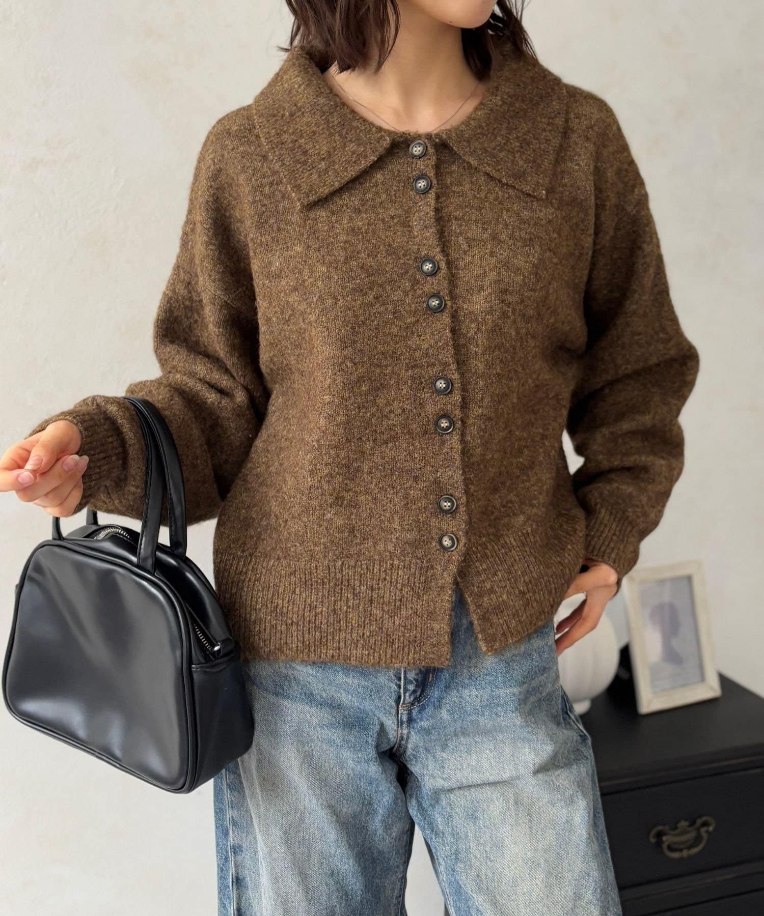 LOCUST(ローカスト) 【大人かわいい】ポロカーディガン