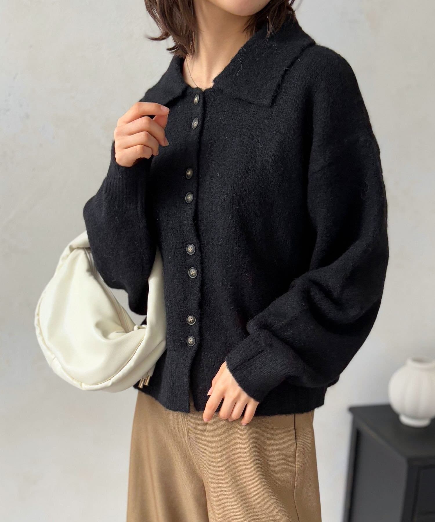 LOCUST(ローカスト) 【大人かわいい】ポロカーディガン