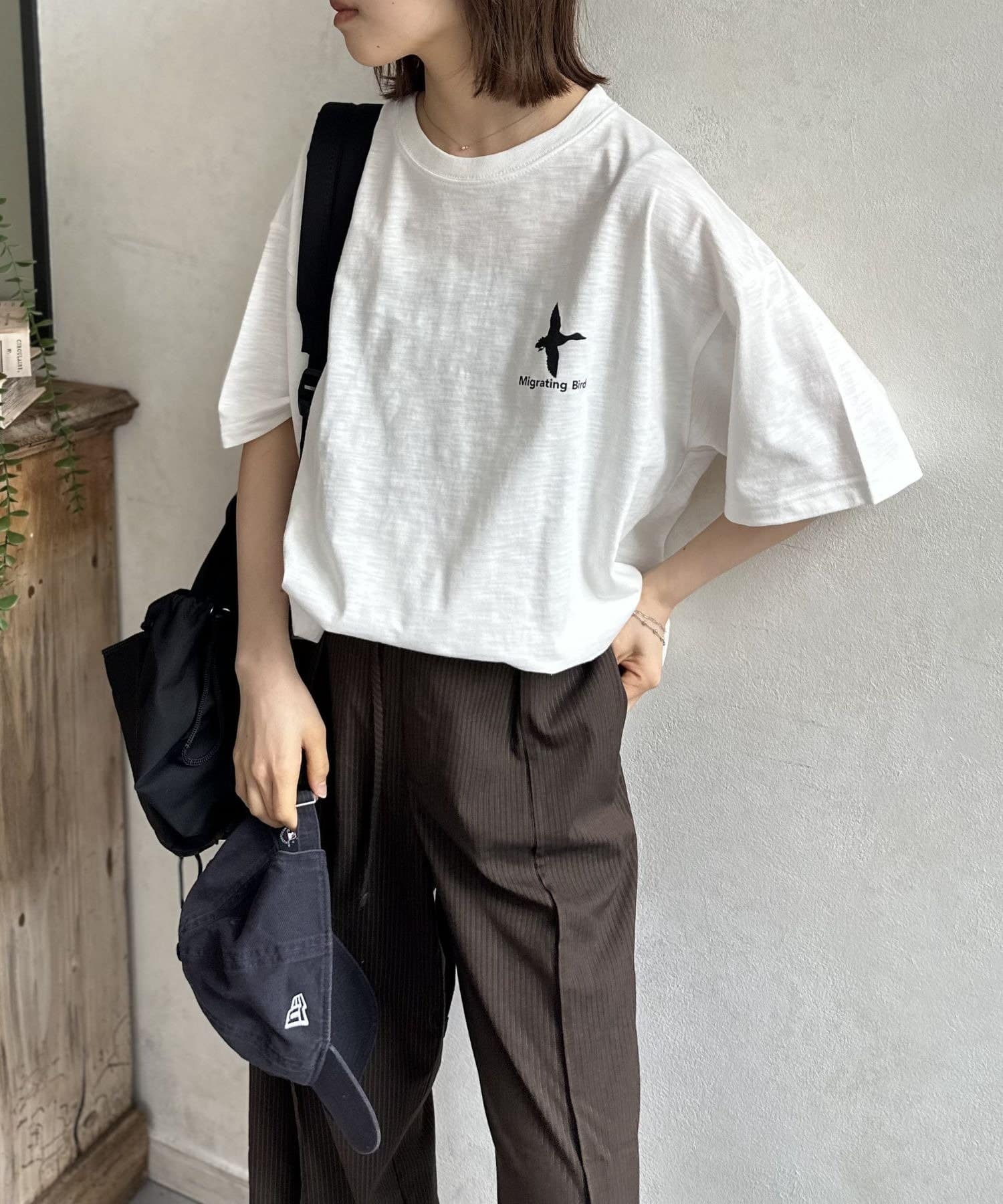 LOCUST(ローカスト) 【ユニセックス】【接触冷感】スラブ天竺トリプリントT