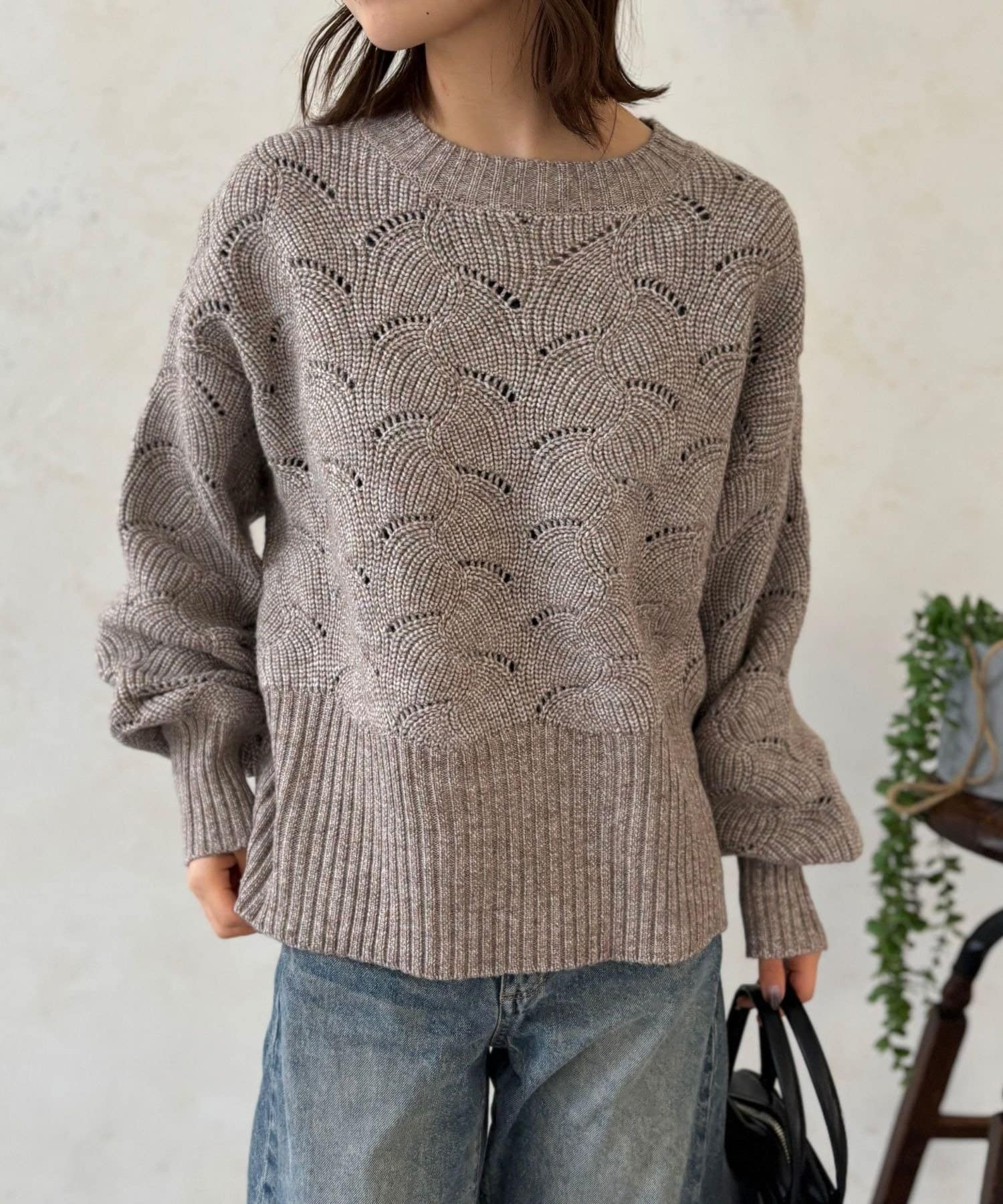 LOCUST(ローカスト) 【着映え 】柄編みニット