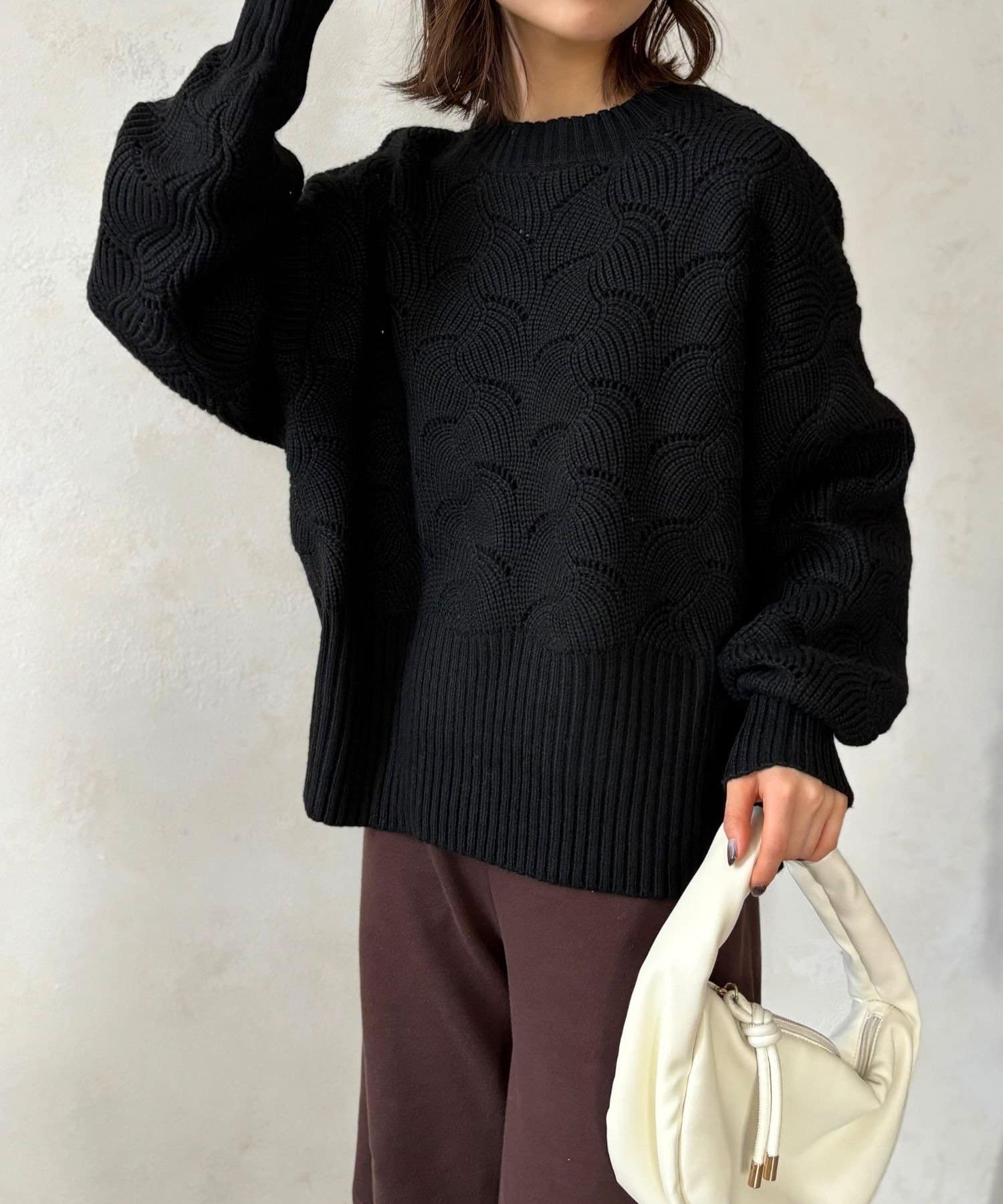 LOCUST(ローカスト) 【着映え 】柄編みニット