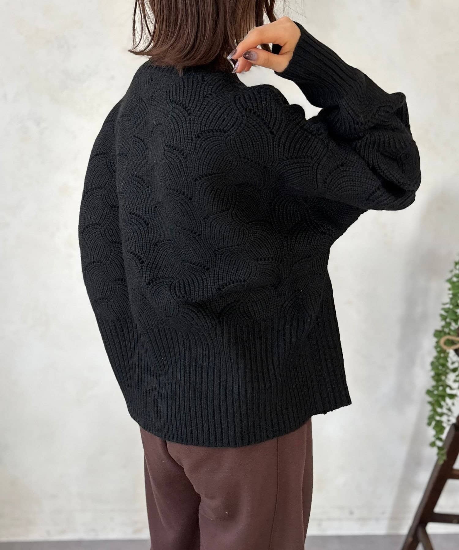 LOCUST(ローカスト) 【着映え 】柄編みニット