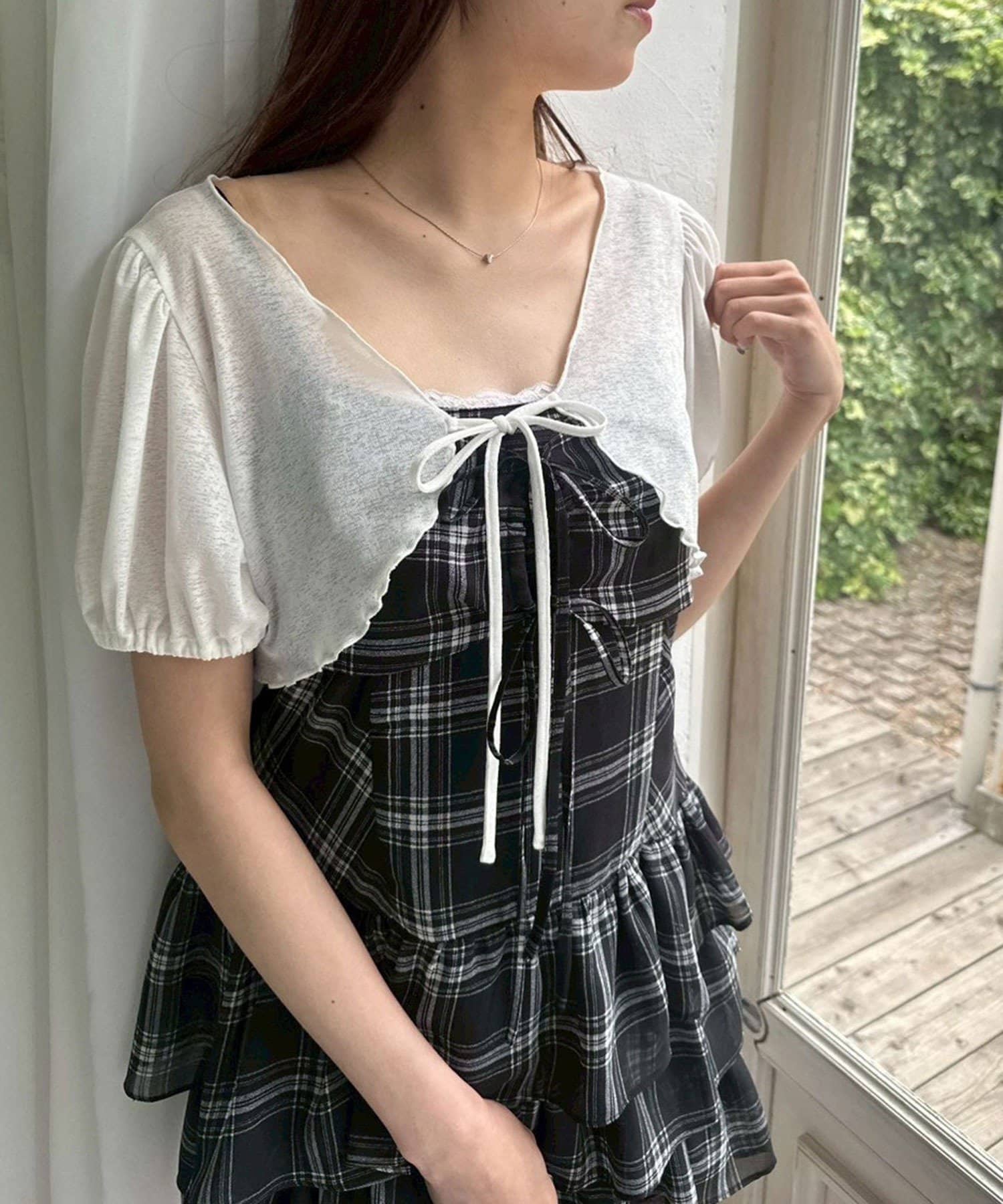 OLIVE des OLIVE(オリーブ デ オリーブ) 【SETアイテム】ボレロセットリボンミニワンピース