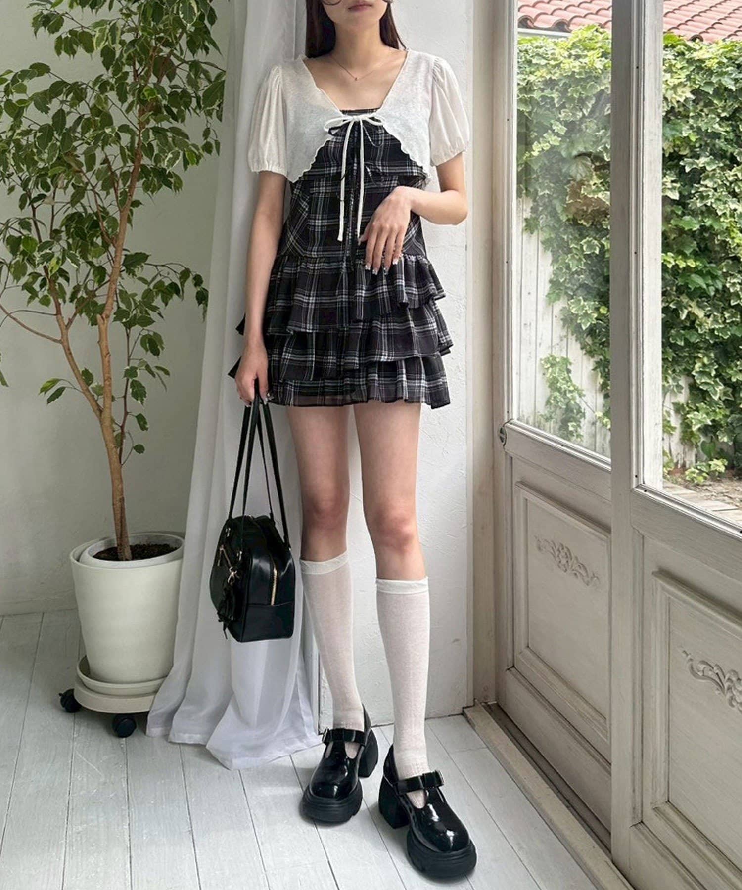 OLIVE des OLIVE(オリーブ デ オリーブ) 【SETアイテム】ボレロセットリボンミニワンピース
