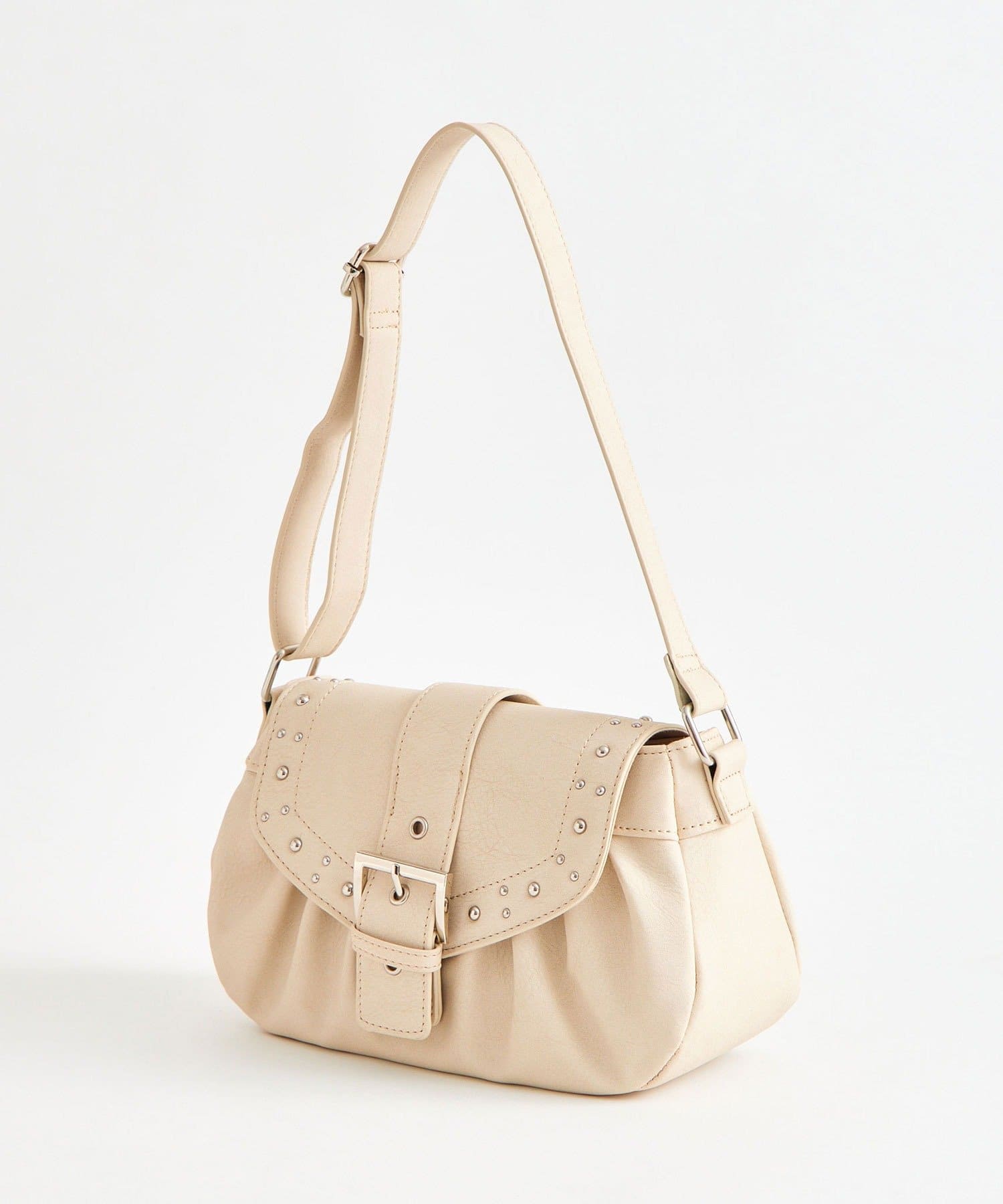 OLIVE des OLIVE(オリーブ デ オリーブ) スタッズ付きシャーリングバッグ