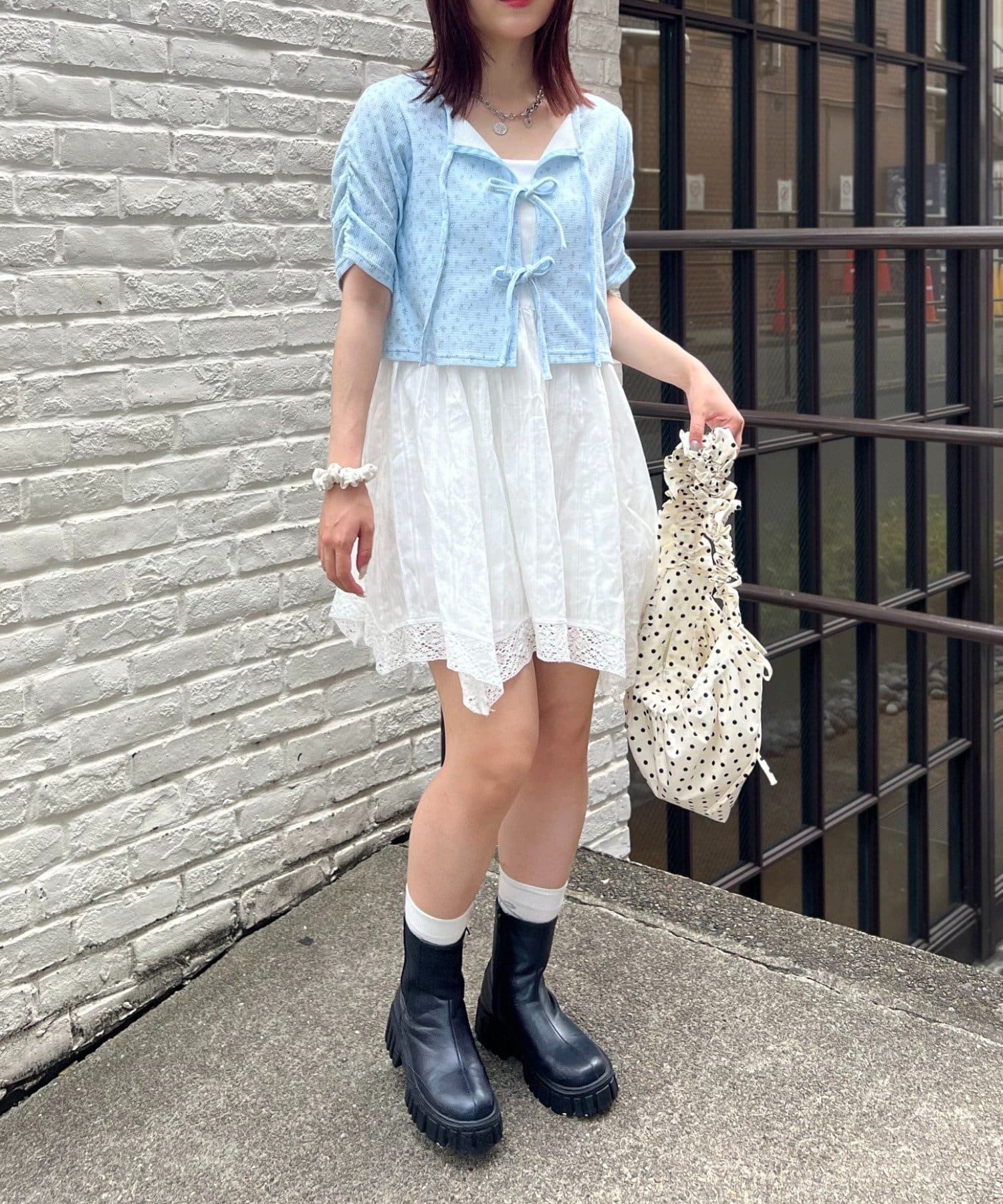 w closet(ダブルクローゼット) 【Your project Item♡】小花カーデSETキャミワンピース