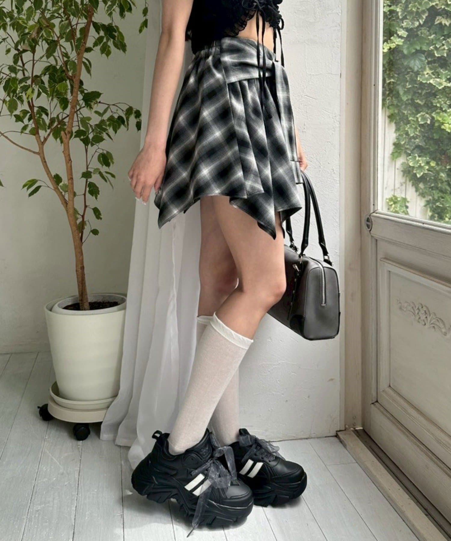 OLIVE des OLIVE(オリーブ デ オリーブ) 腰巻きミニスカート