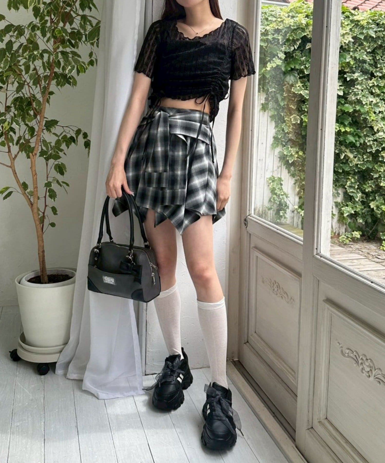 OLIVE des OLIVE(オリーブ デ オリーブ) 腰巻きミニスカート