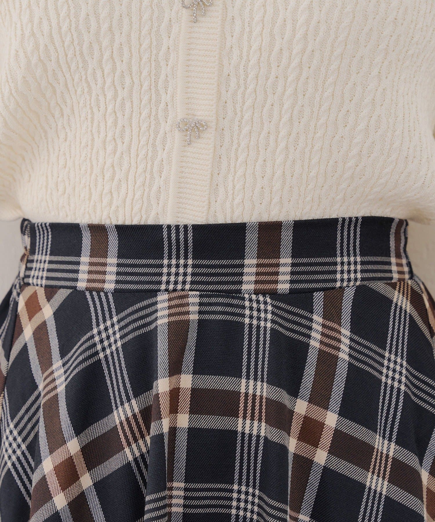NICE CLAUP / OLIVE des OLIVE OUTLET(ナイスクラップ  / オリーブ デ オリーブ アウトレット) 2025AW【RMAF】イレヘムチェックスカート