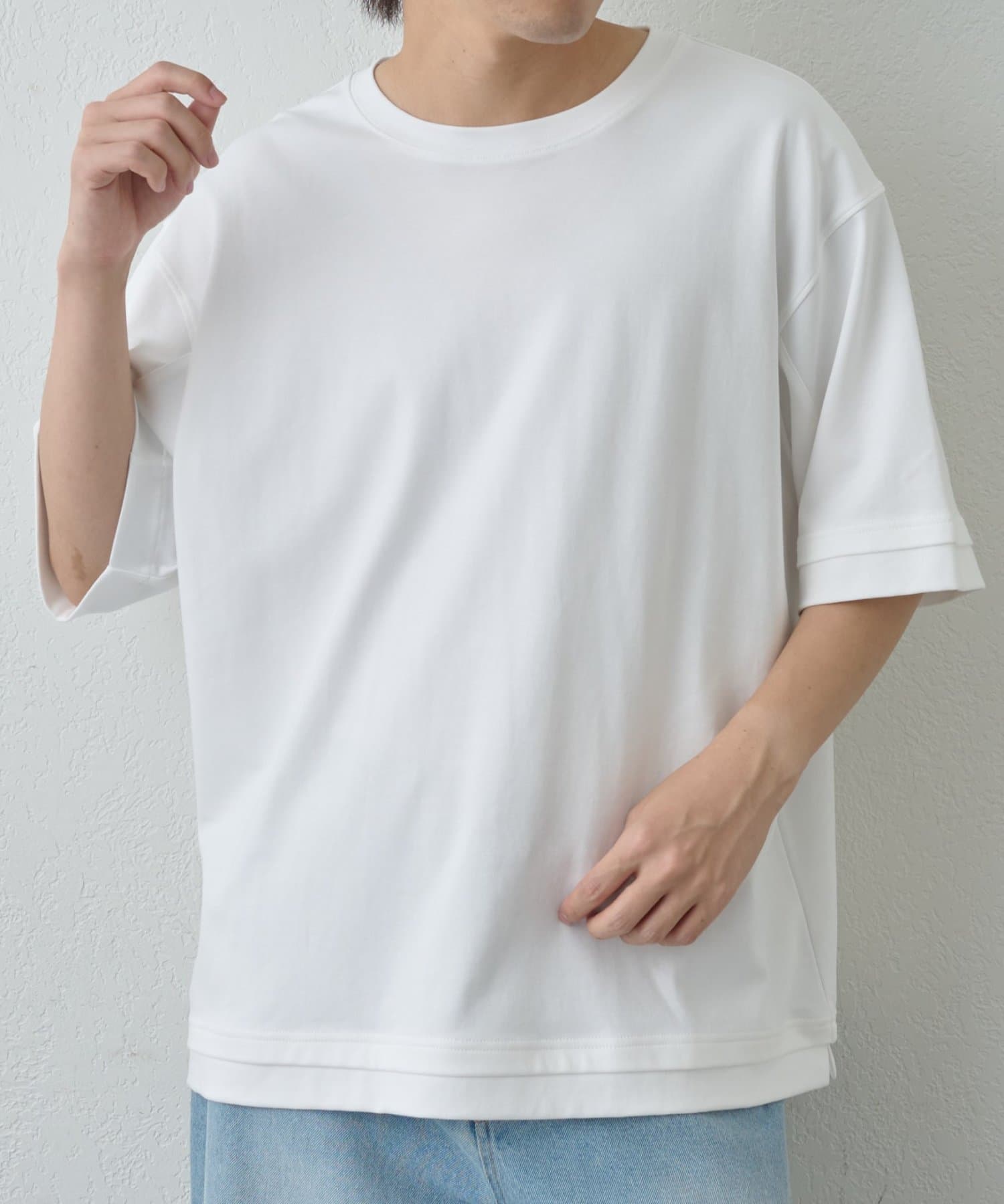 COLONY 2139(コロニー トゥーワンスリーナイン) スマート切替Tシャツ