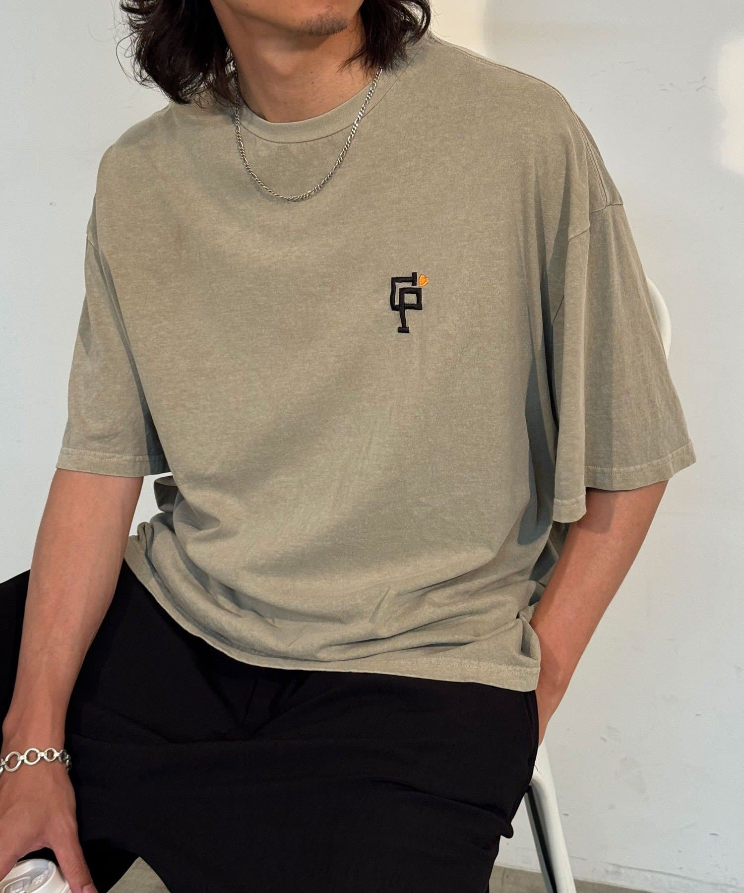 CIAOPANIC(チャオパニック) ボーダーアソート オーバーダイピグメントTシャツ