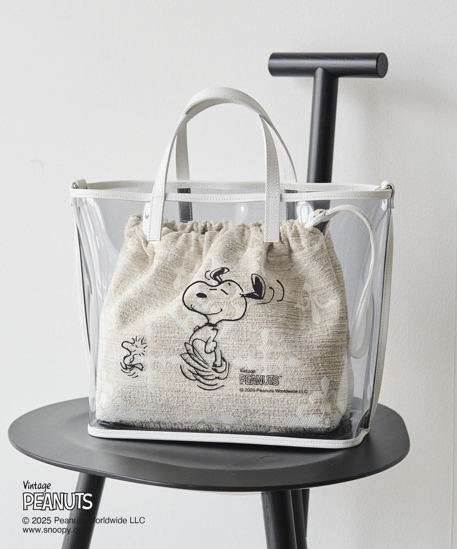 russet(ラシット) 【PEANUTS×russetコラボ第三弾】クリアトート×巾着セットバッグ