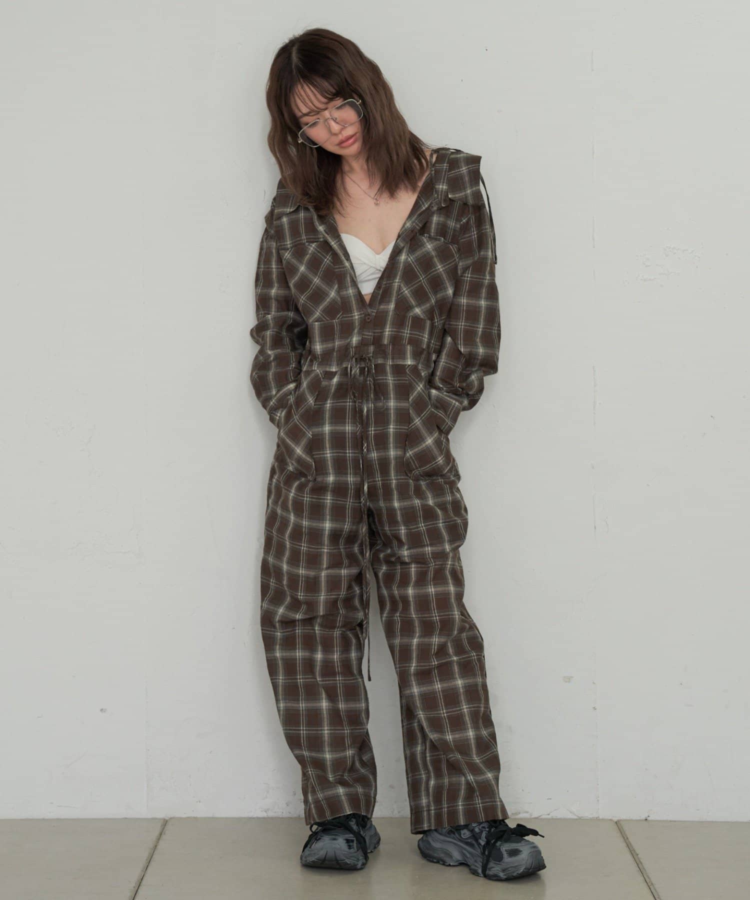 RAY CASSIN】チェックマルチWAYオールインワン | OUTLET(アウトレット