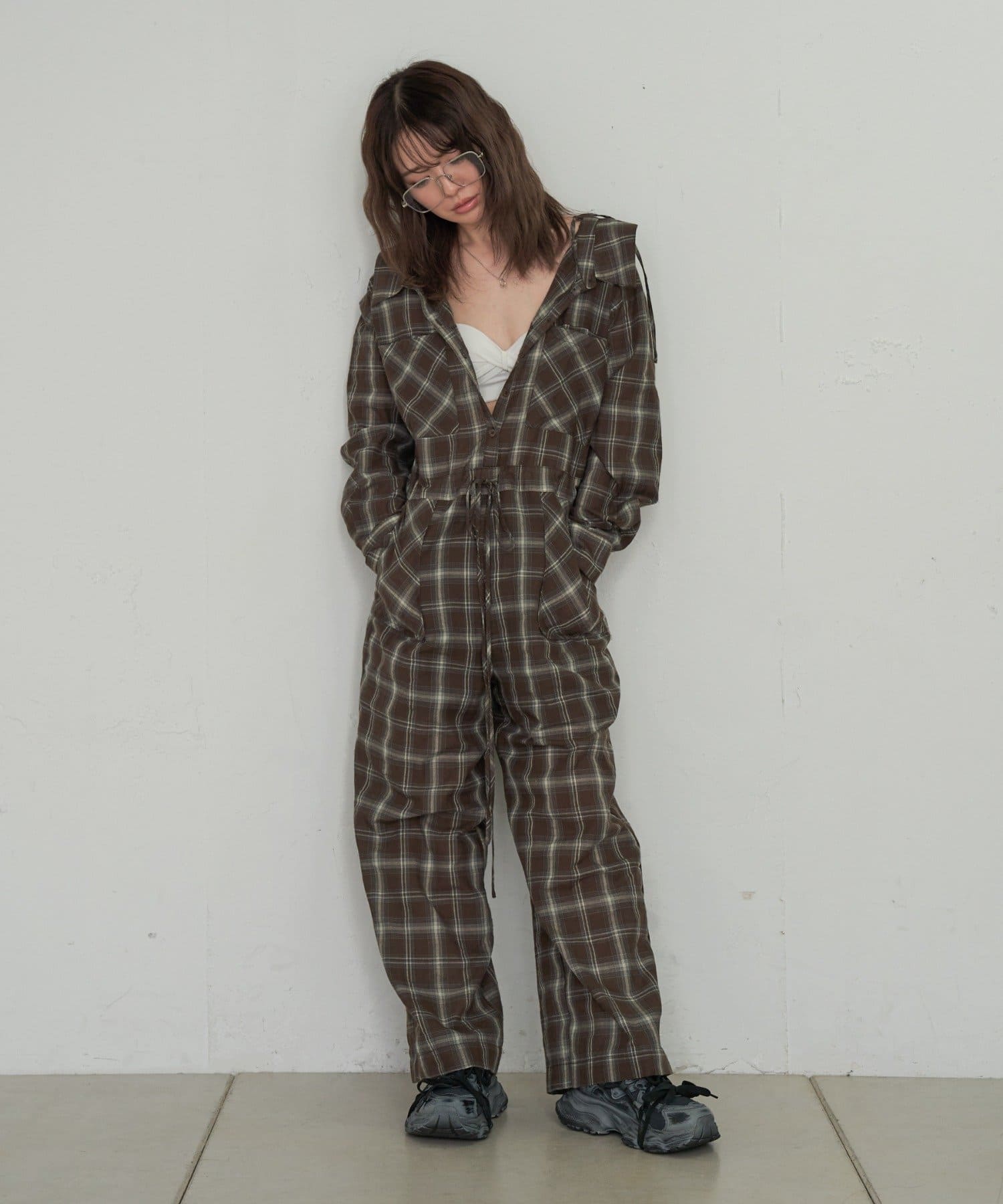 RAY CASSIN】チェックマルチWAYオールインワン | OUTLET(アウトレット