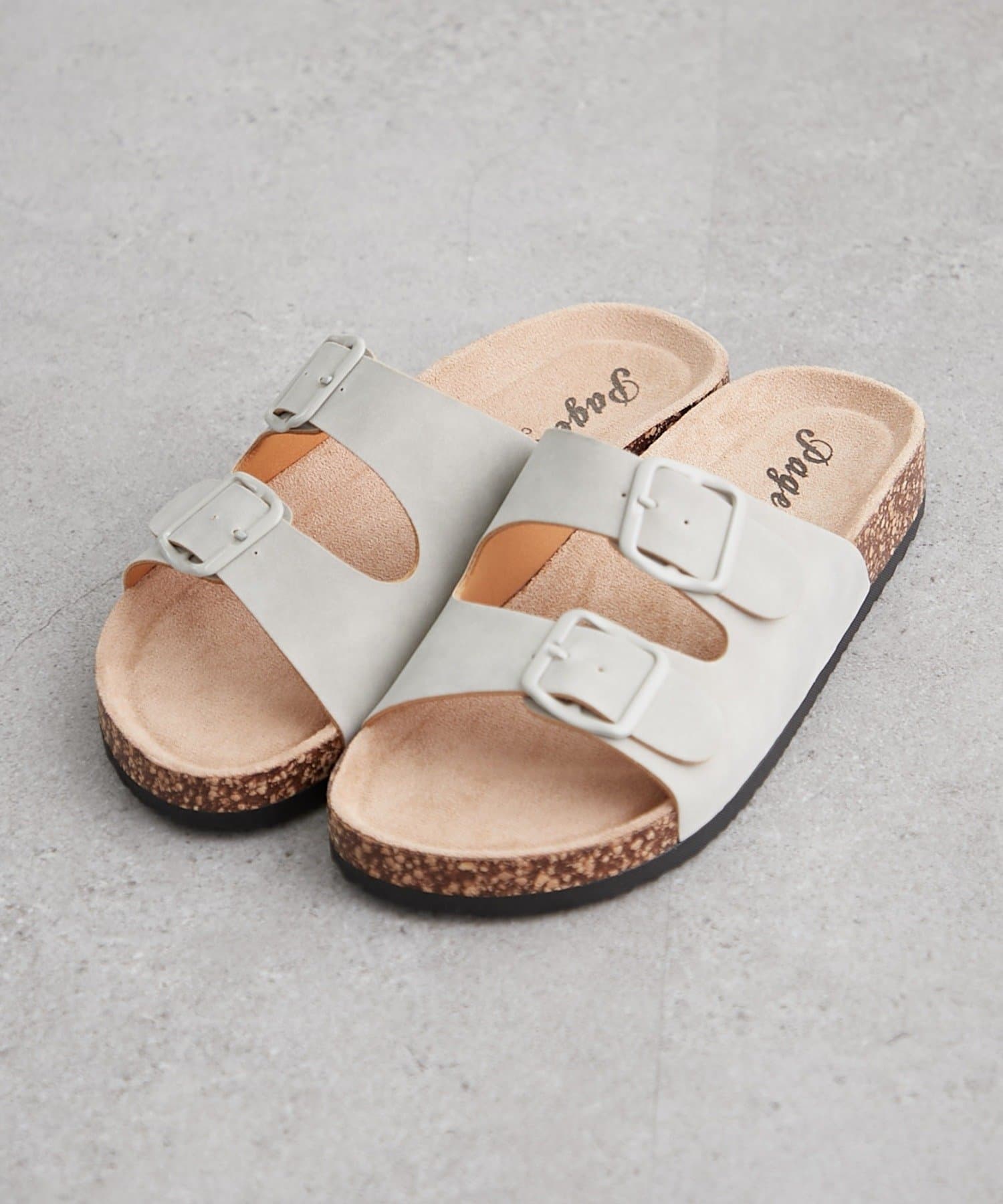 NICE CLAUP / OLIVE des OLIVE OUTLET(ナイスクラップ  / オリーブ デ オリーブ アウトレット) 【RMAF】2バンドベルトサンダル