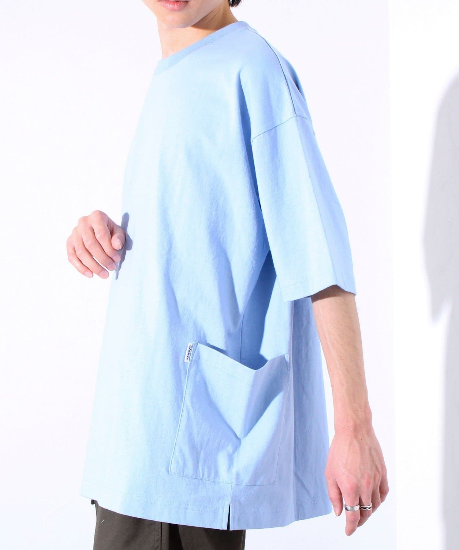 FREDY & GLOSTER(フレディ アンド グロスター) 【GLOSTER】バックステッチ サイドポケットTシャツ ビックシルエット