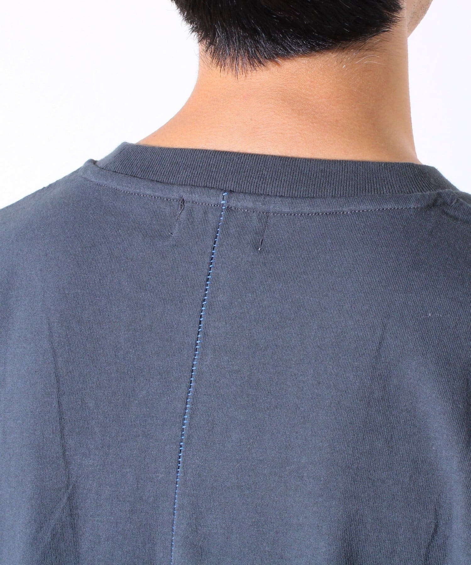 FREDY & GLOSTER(フレディ アンド グロスター) 【GLOSTER】バックステッチ サイドポケットTシャツ ビックシルエット