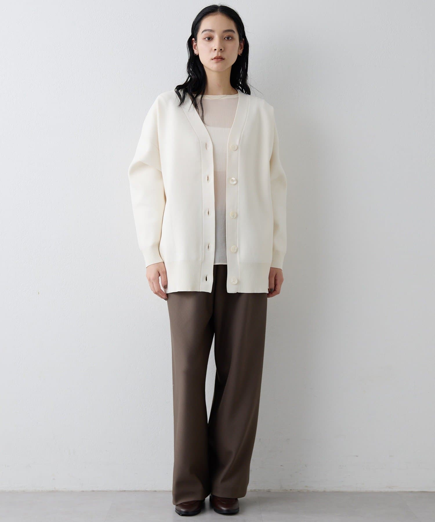 パラスパレス　nume ウールパンツ　ツイード 2022AW パラスパレス Pal'las Palace ウール タック イージー