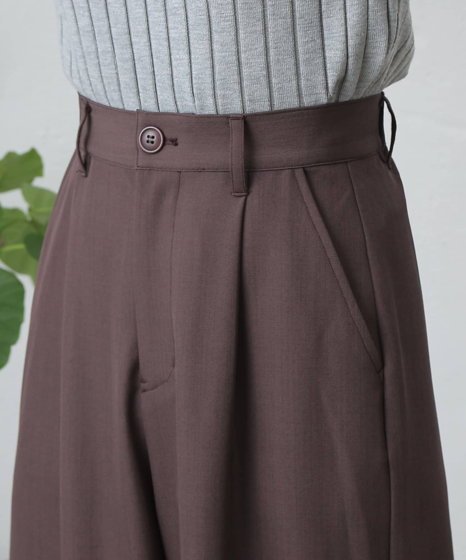 COLONY 2139(コロニー トゥーワンスリーナイン) 【低身長サイズあり】ワンタックワイドスラックス