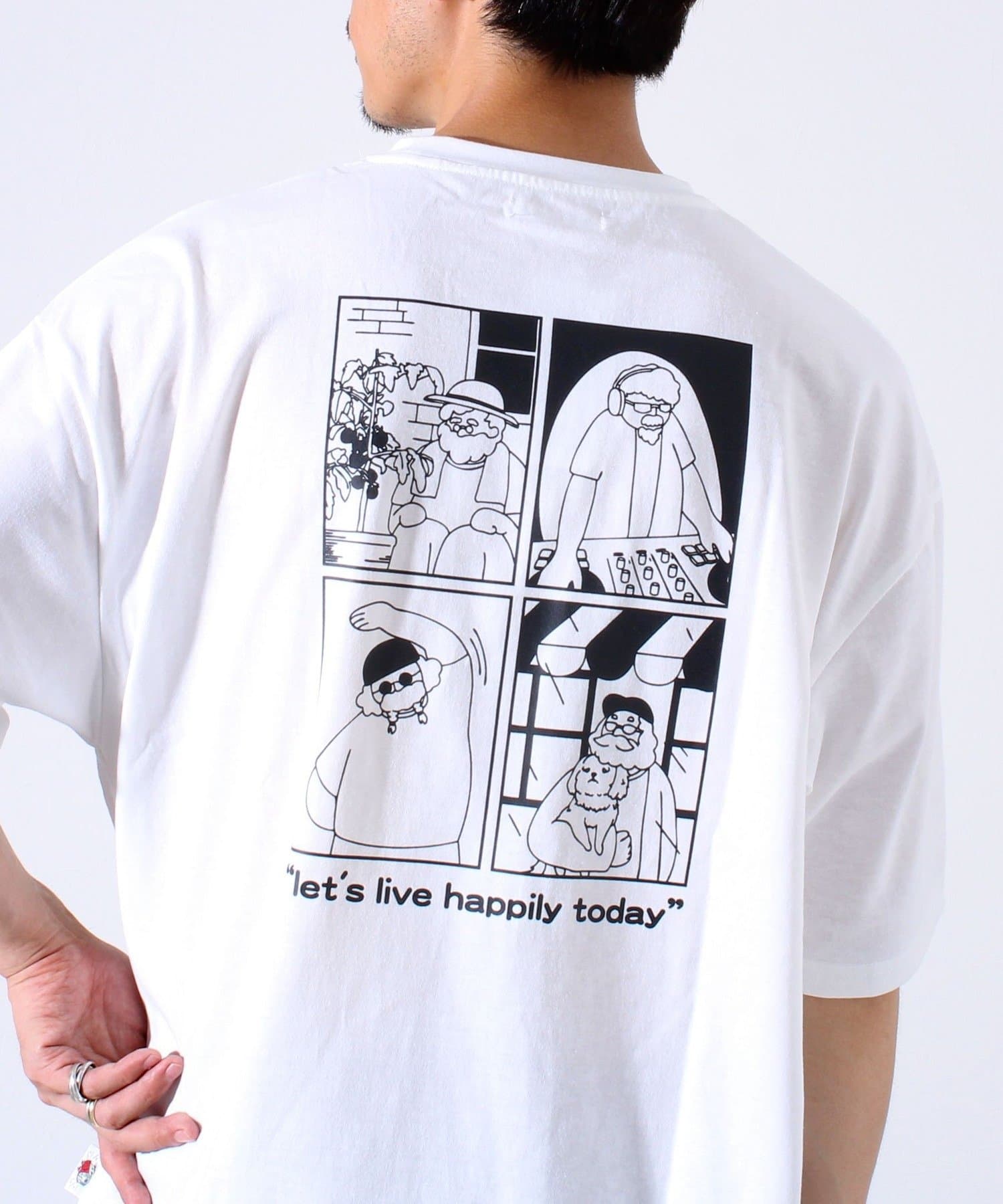 FREDY & GLOSTER(フレディ アンド グロスター) 【FREDYMAC/フレディマック】度詰め天竺 オジサン刺繍&コミックTシャツ
