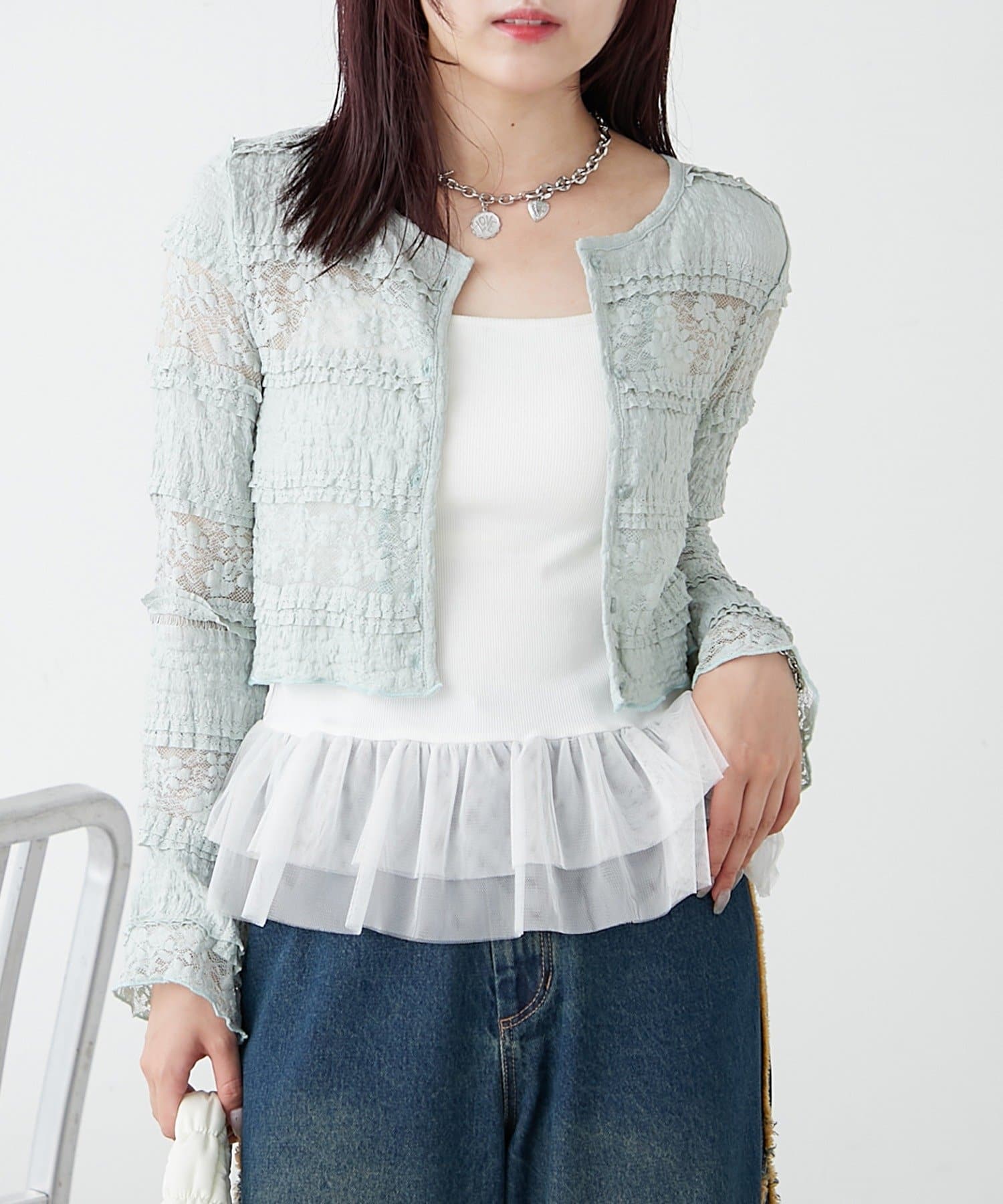 w closet(ダブルクローゼット) レースボレロ