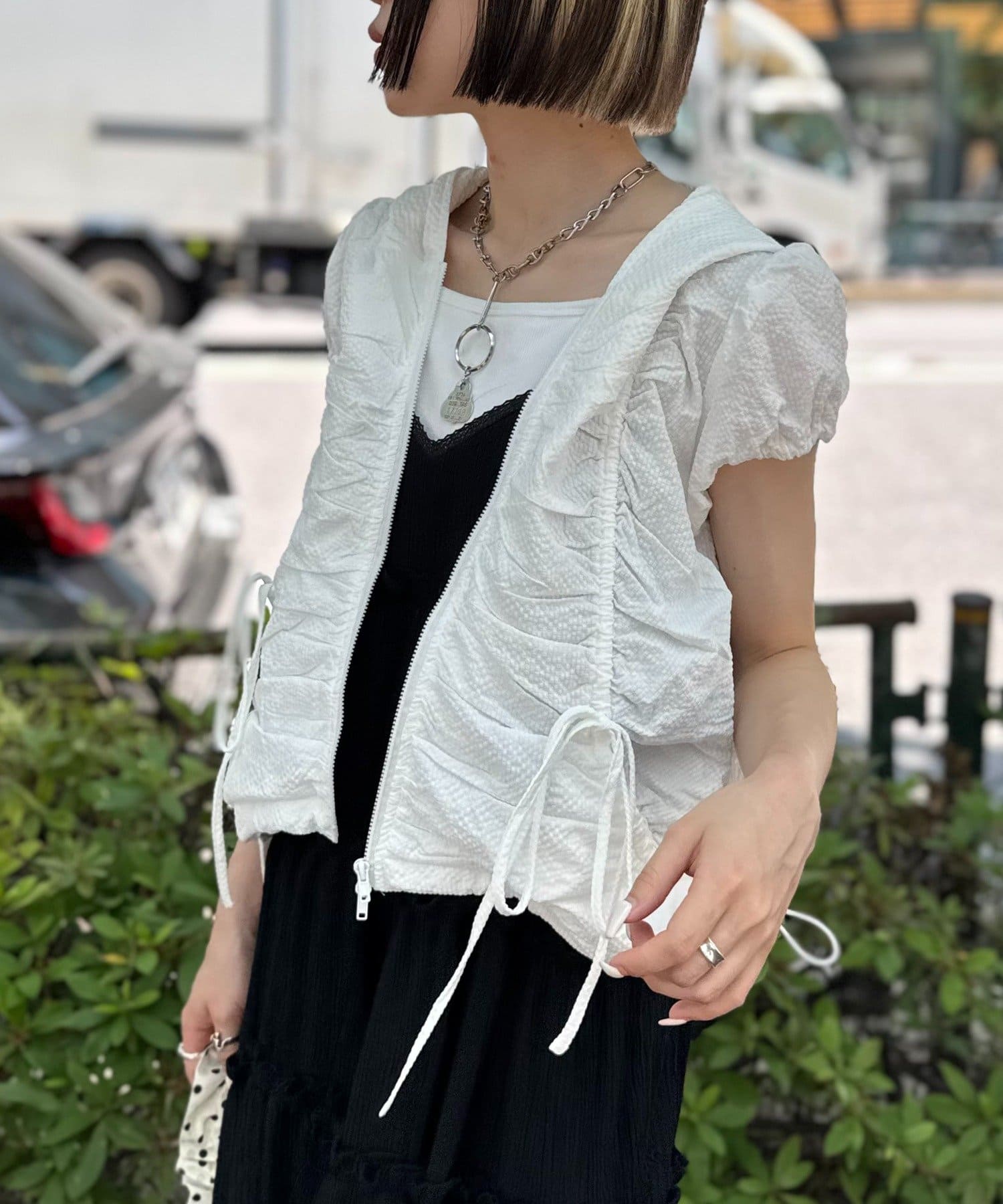 フーディーZIPブルゾン | w closet(ダブルクローゼット