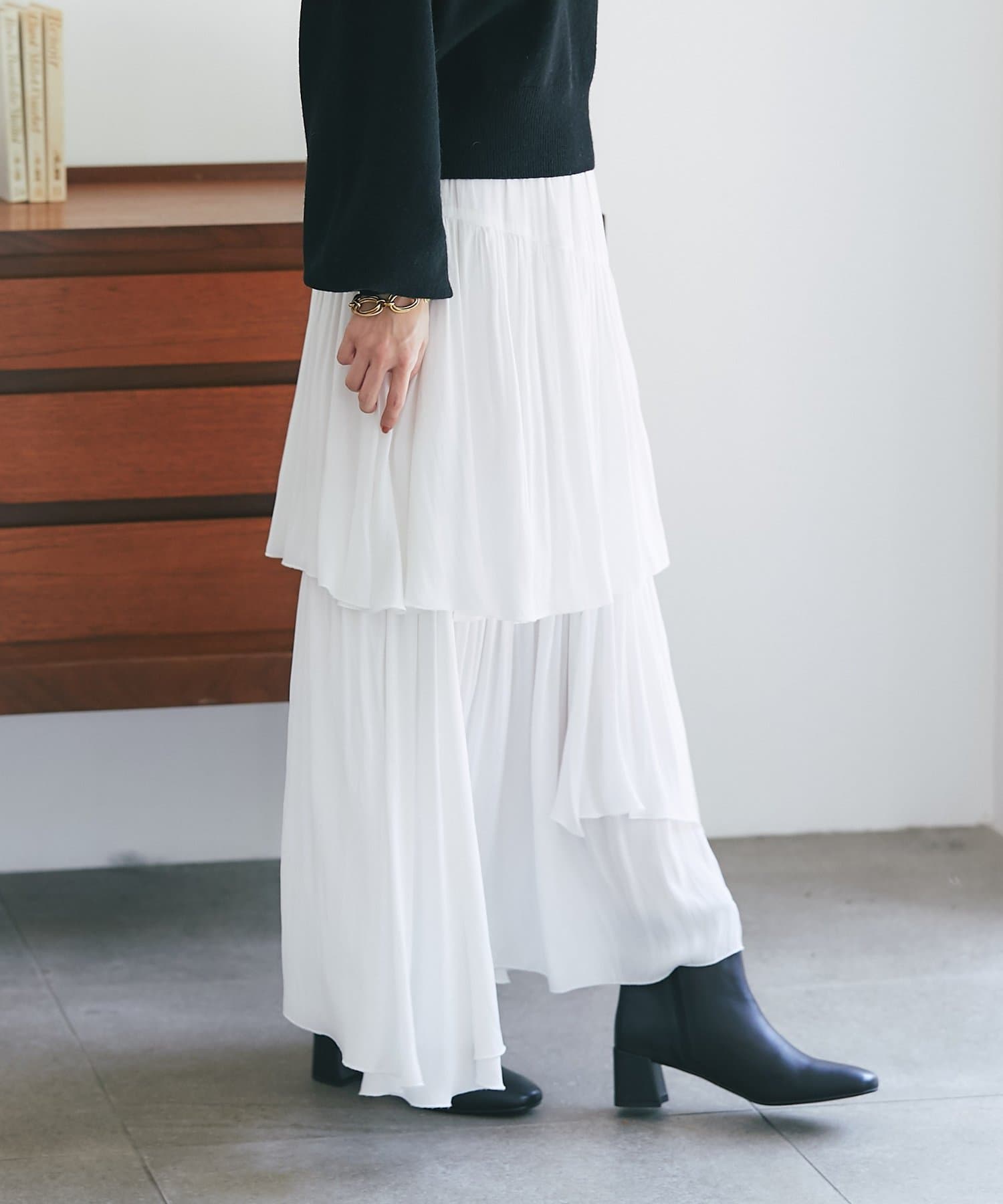 【完売商品】ラブティックボンボン【美シルエット】アシメラッフルスカート 36 美シルエット】アシメラッフルスカート | La boutique BonBon