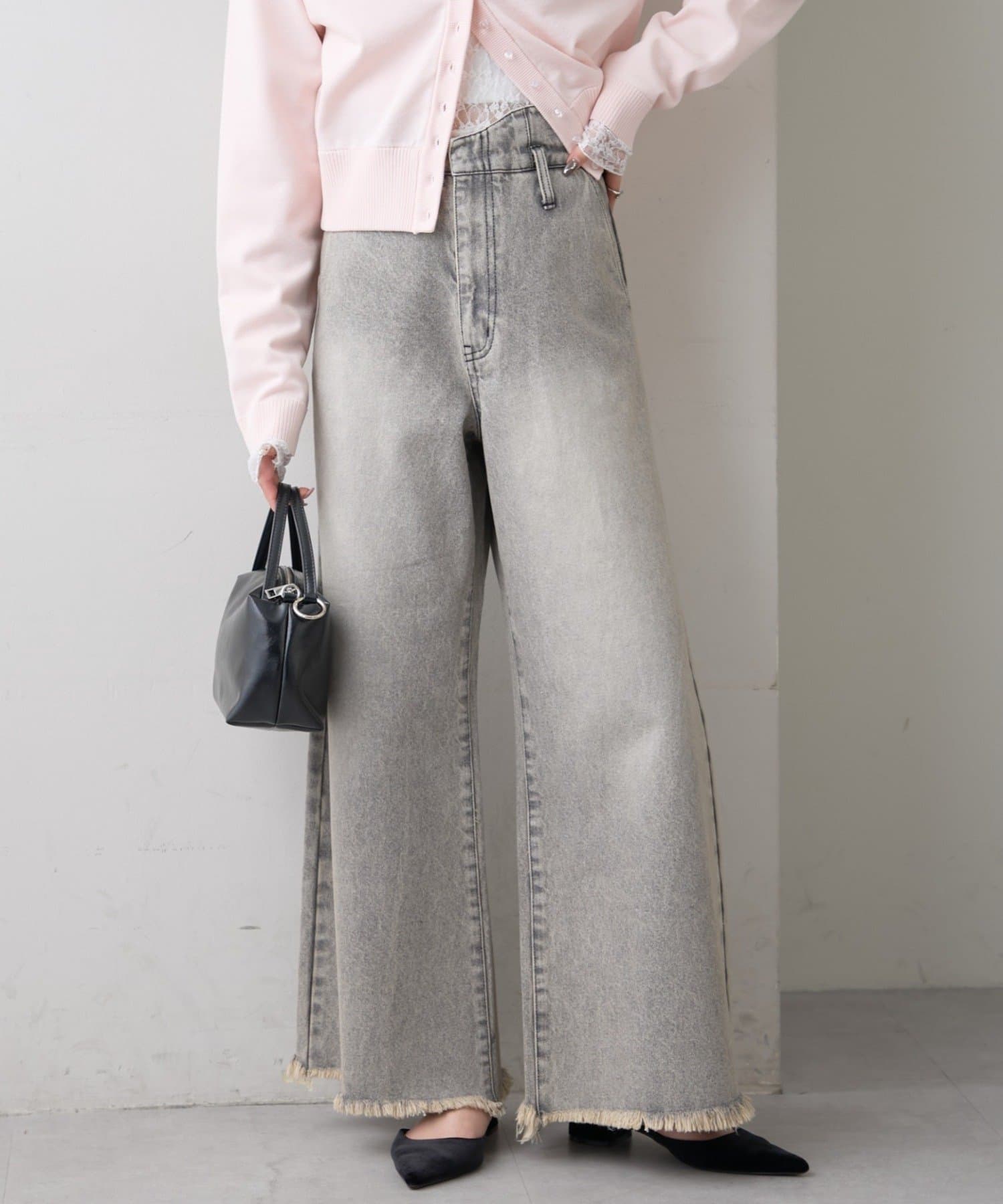 mystic(ミスティック) 【新色グレーが登場！/スタッフ所持率No.1/嬉しい4サイズ展開！】ウェーブデニム