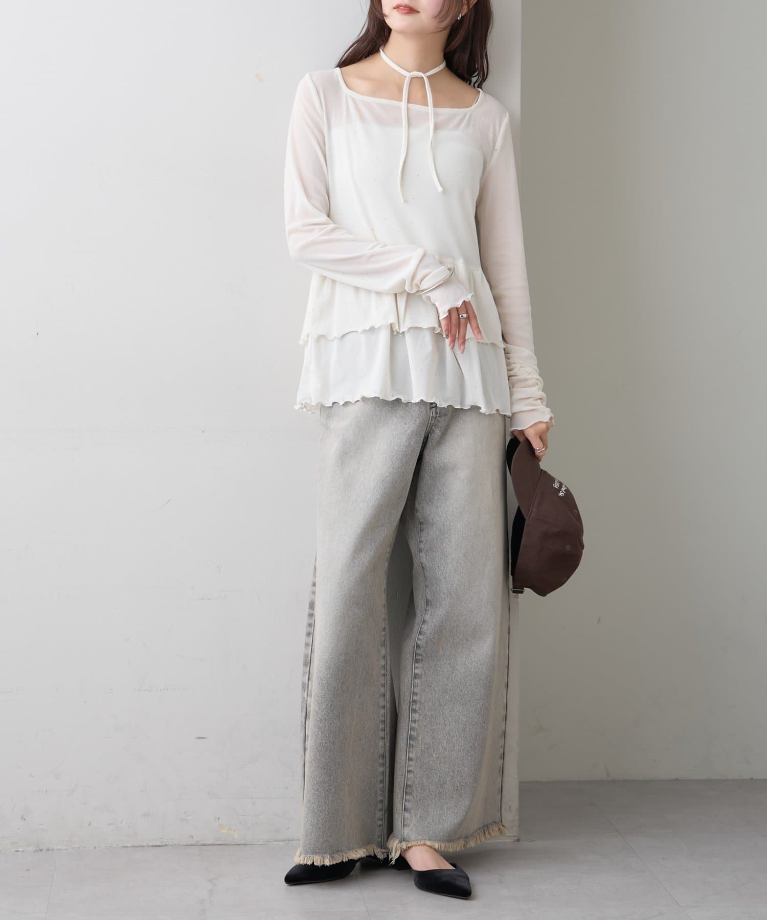 mystic(ミスティック) 【新色グレーが登場！/スタッフ所持率No.1/嬉しい4サイズ展開！】ウェーブデニム