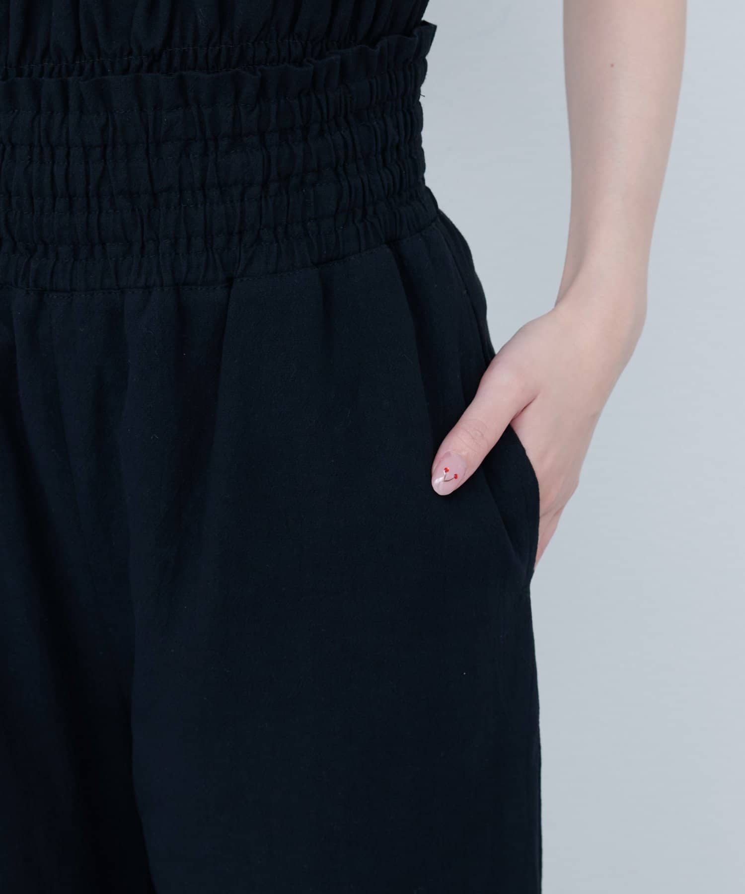 natural couture(ナチュラルクチュール) 【WEB限定】シャーリングキャミパンツセット