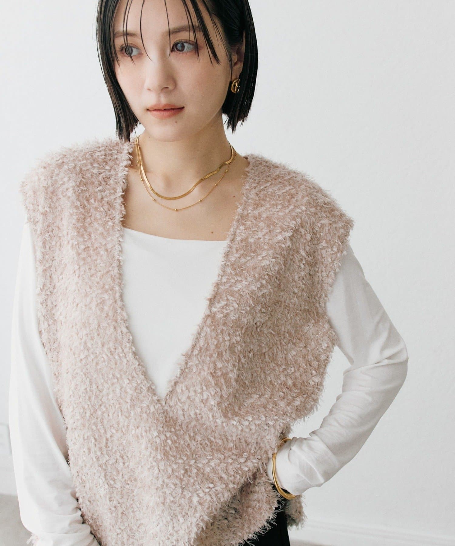 RIVE DROITE(リヴドロワ) 【新色追加/着映え】フェザーチュールベスト